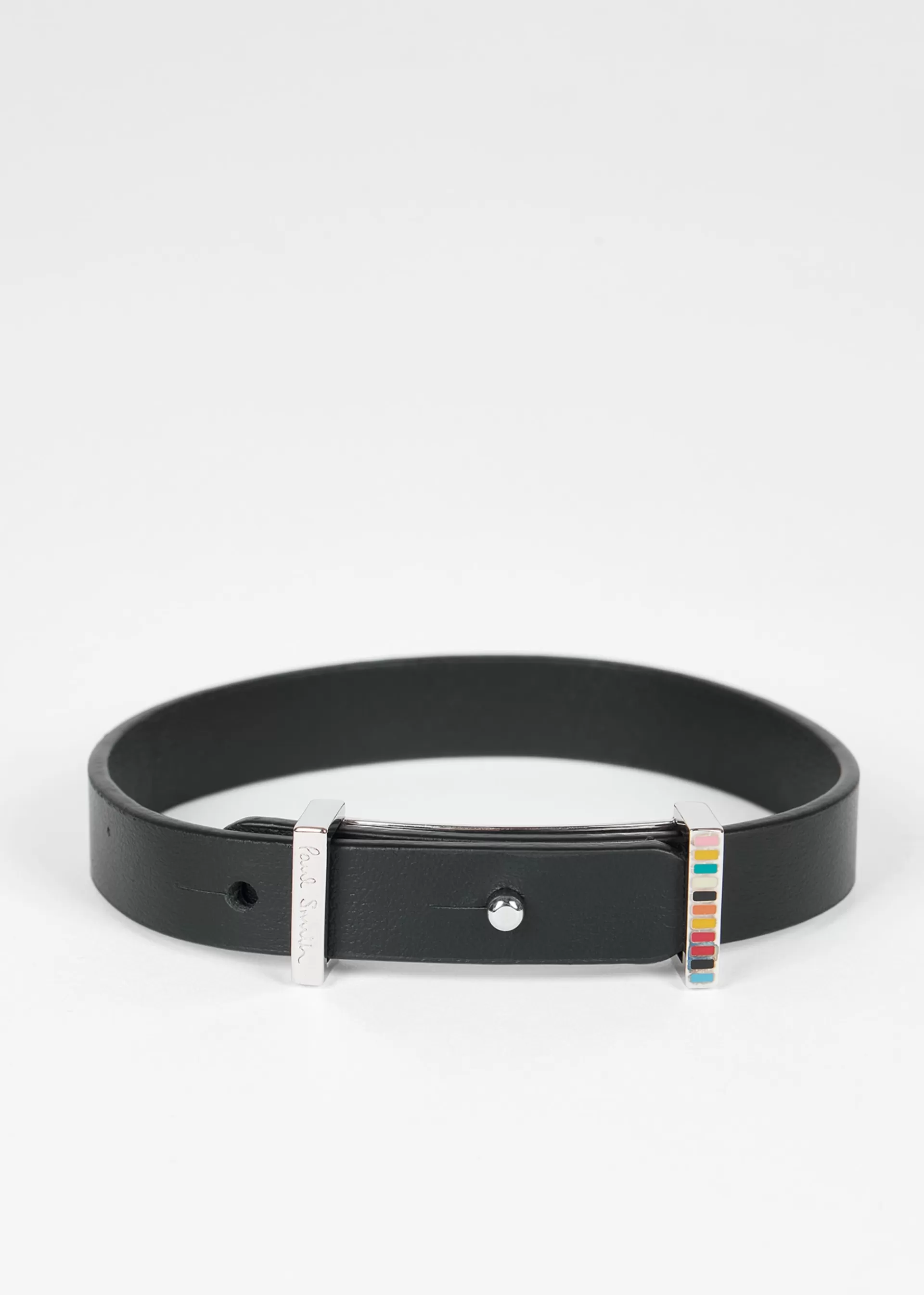 Signature Buckle Leather Bracelet>Paul Smith Clearance