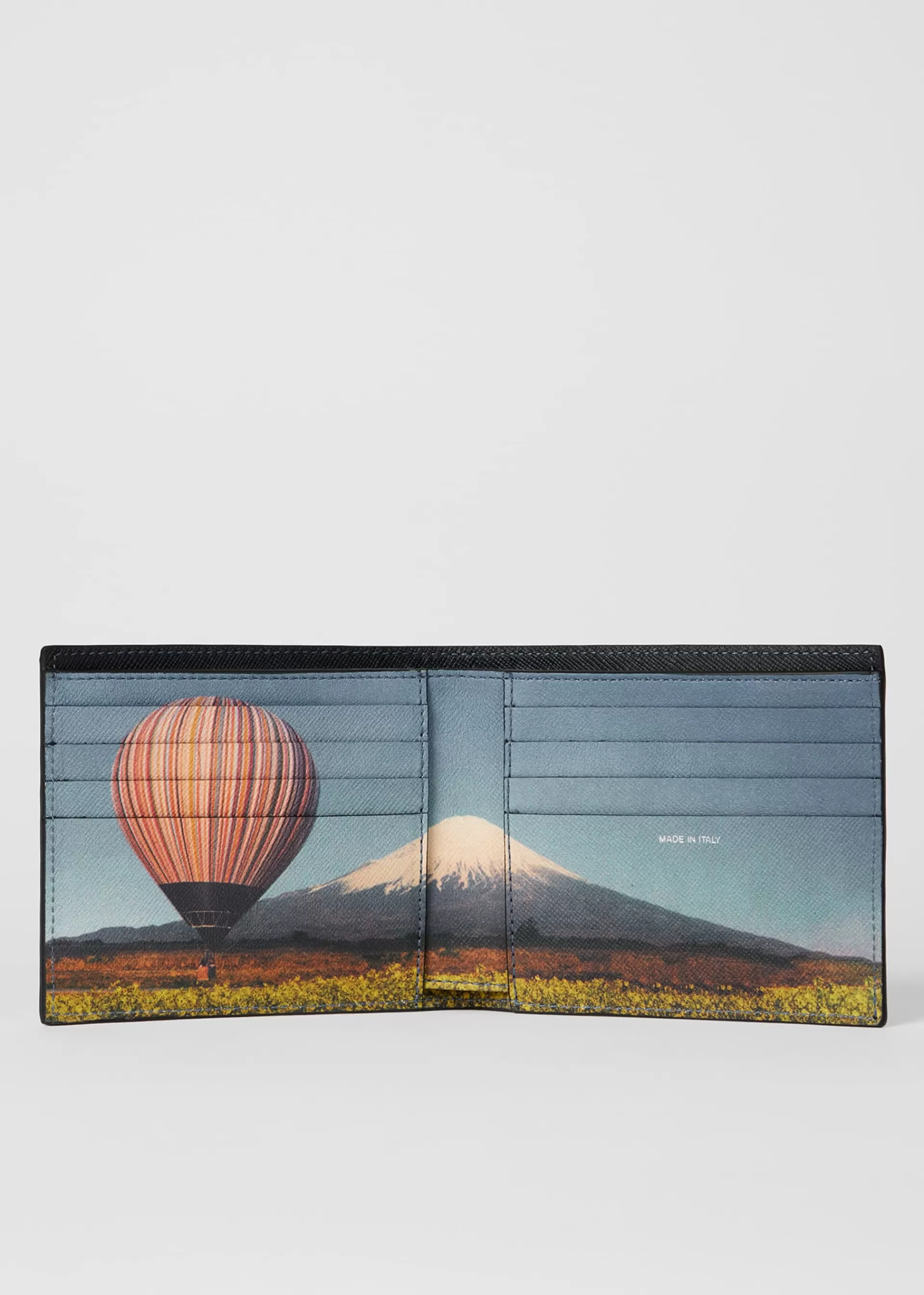 'Signature Stripe Balloon Mount Fuji' Interior Billfold Wallet>Paul Smith Cheap