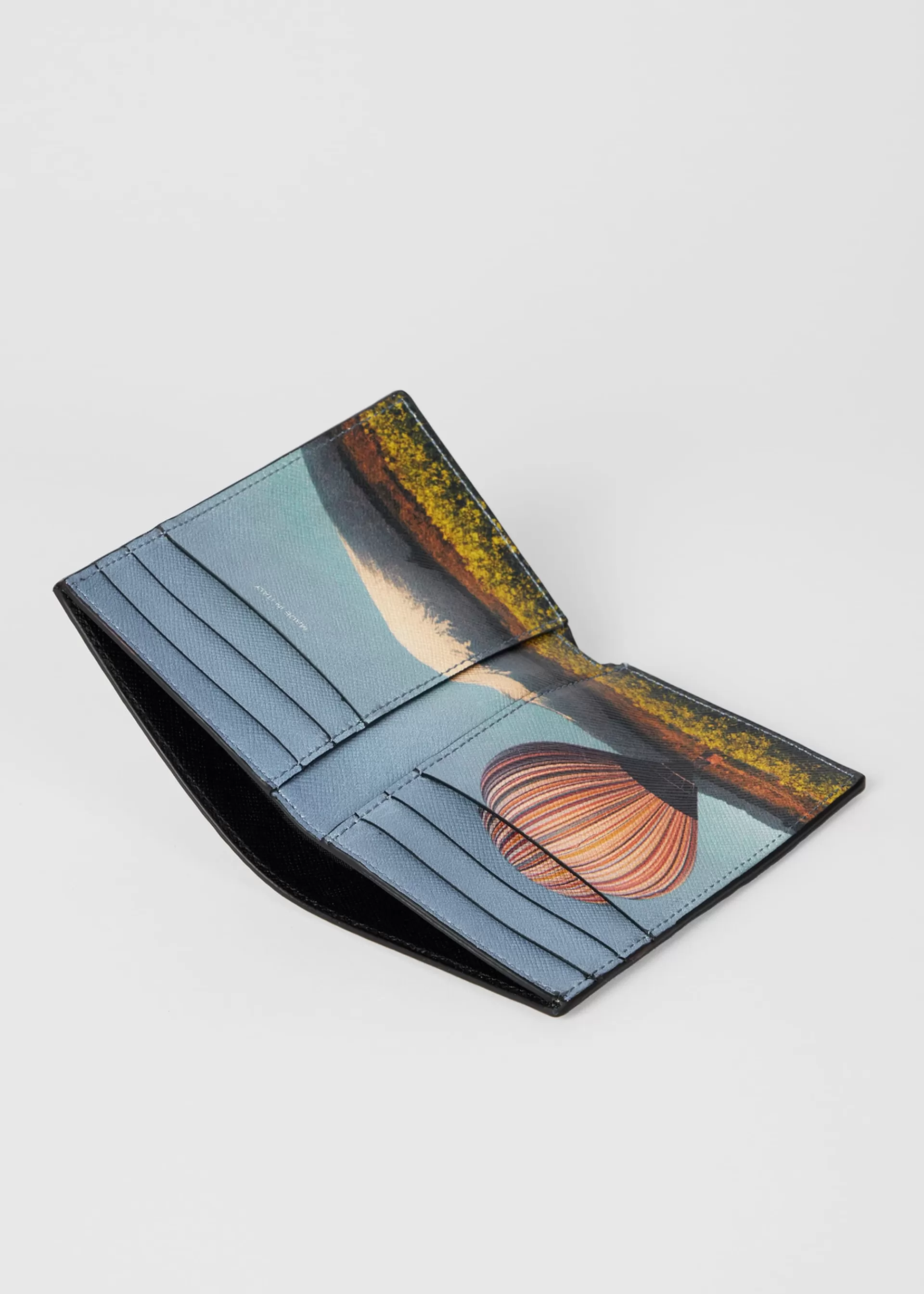 'Signature Stripe Balloon Mount Fuji' Interior Credit Card Wallet>Paul Smith Cheap