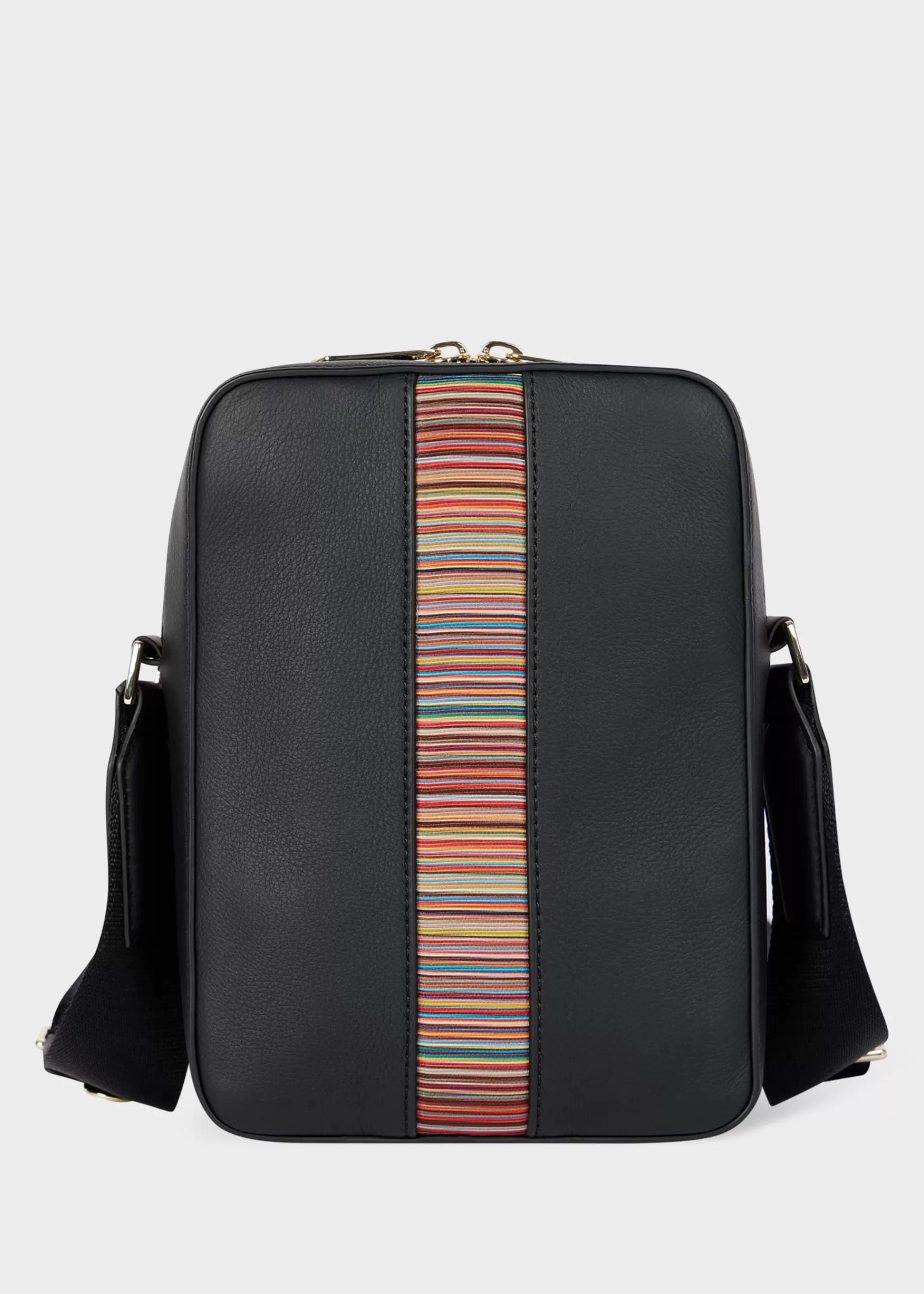 'Signature Stripe' Leather Flight Bag>Paul Smith Online