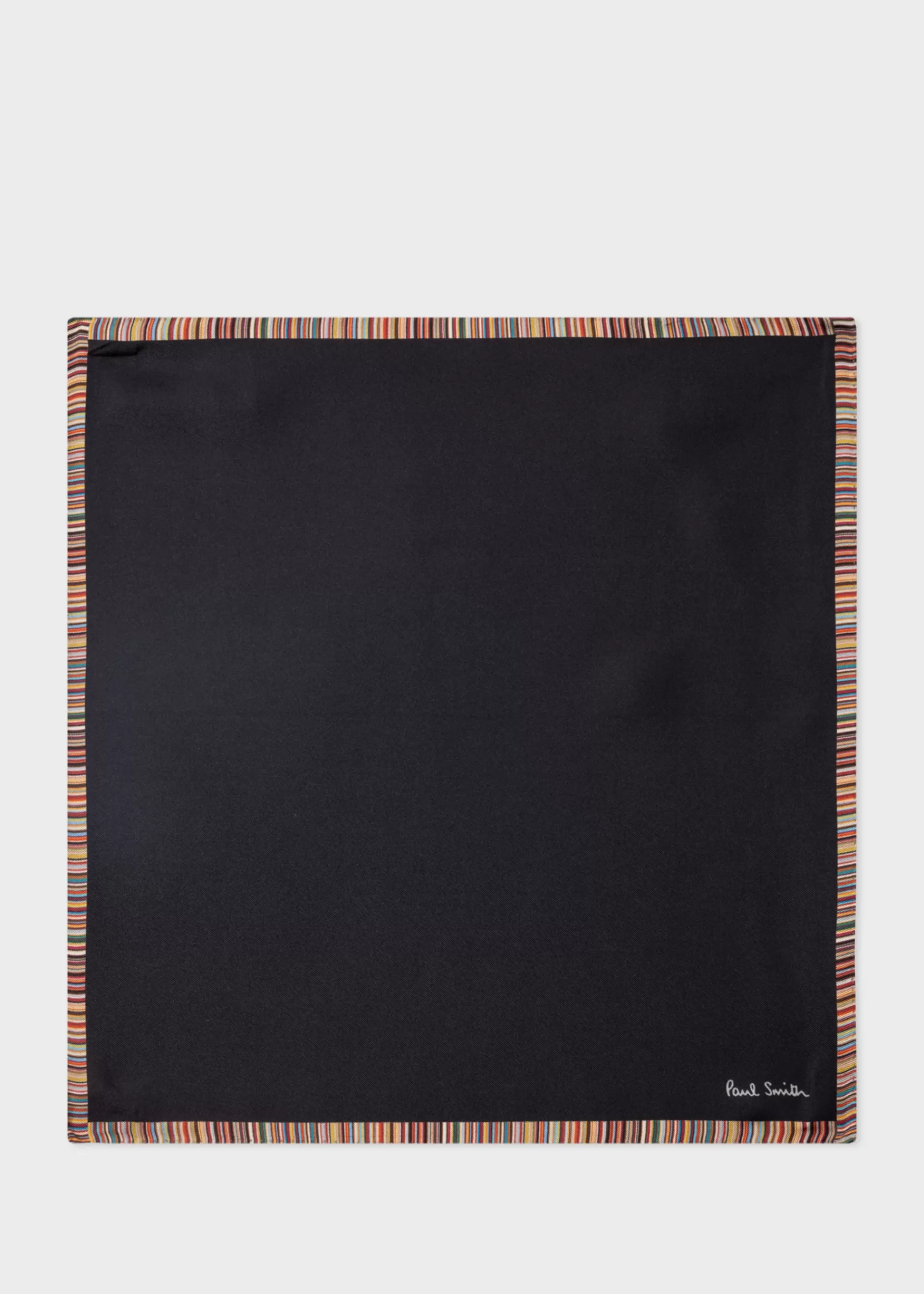 'Signature Stripe' Silk Pocket Square>Paul Smith Hot