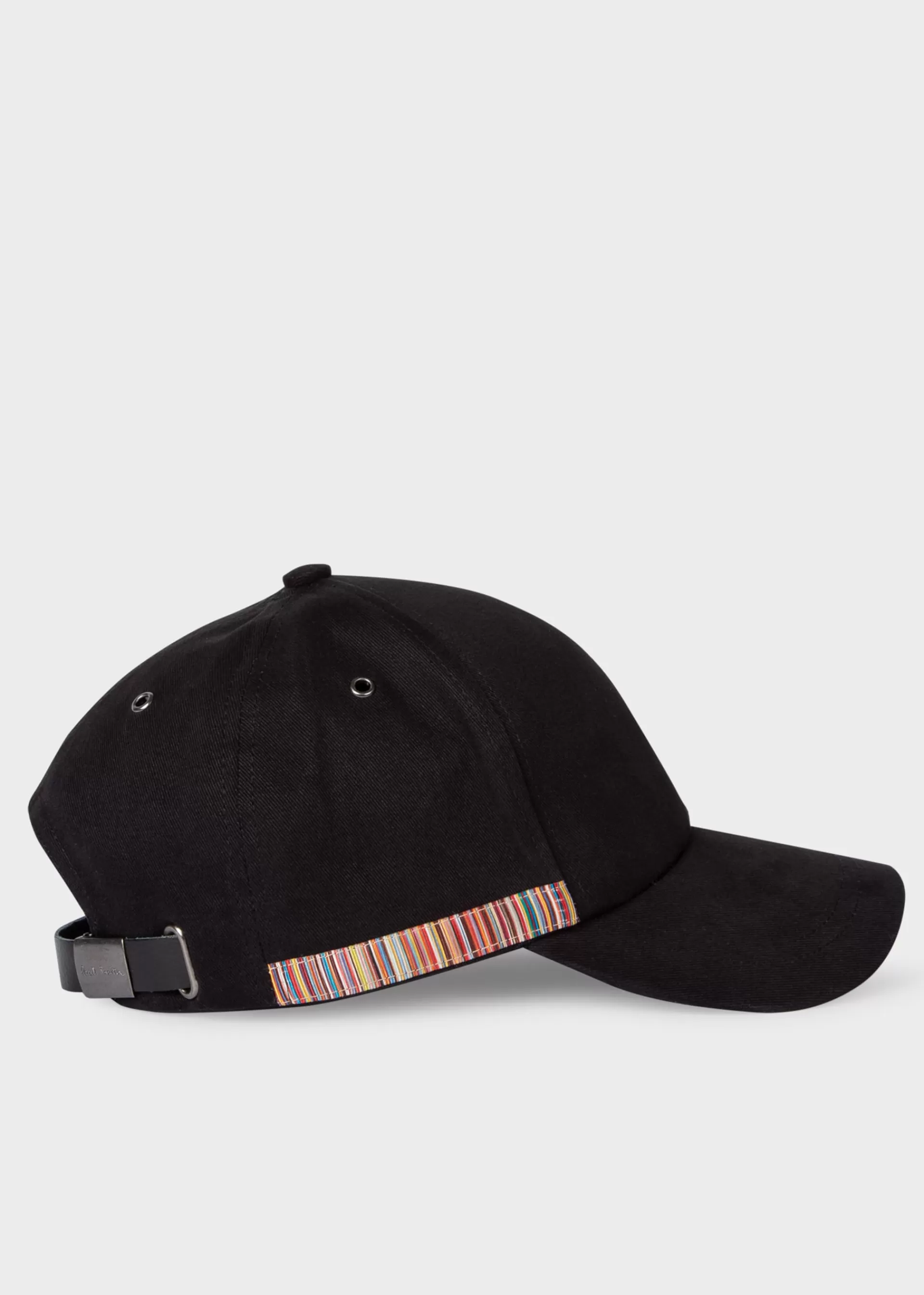 'Signature Stripe' Trim Cotton Baseball Cap>Paul Smith Shop