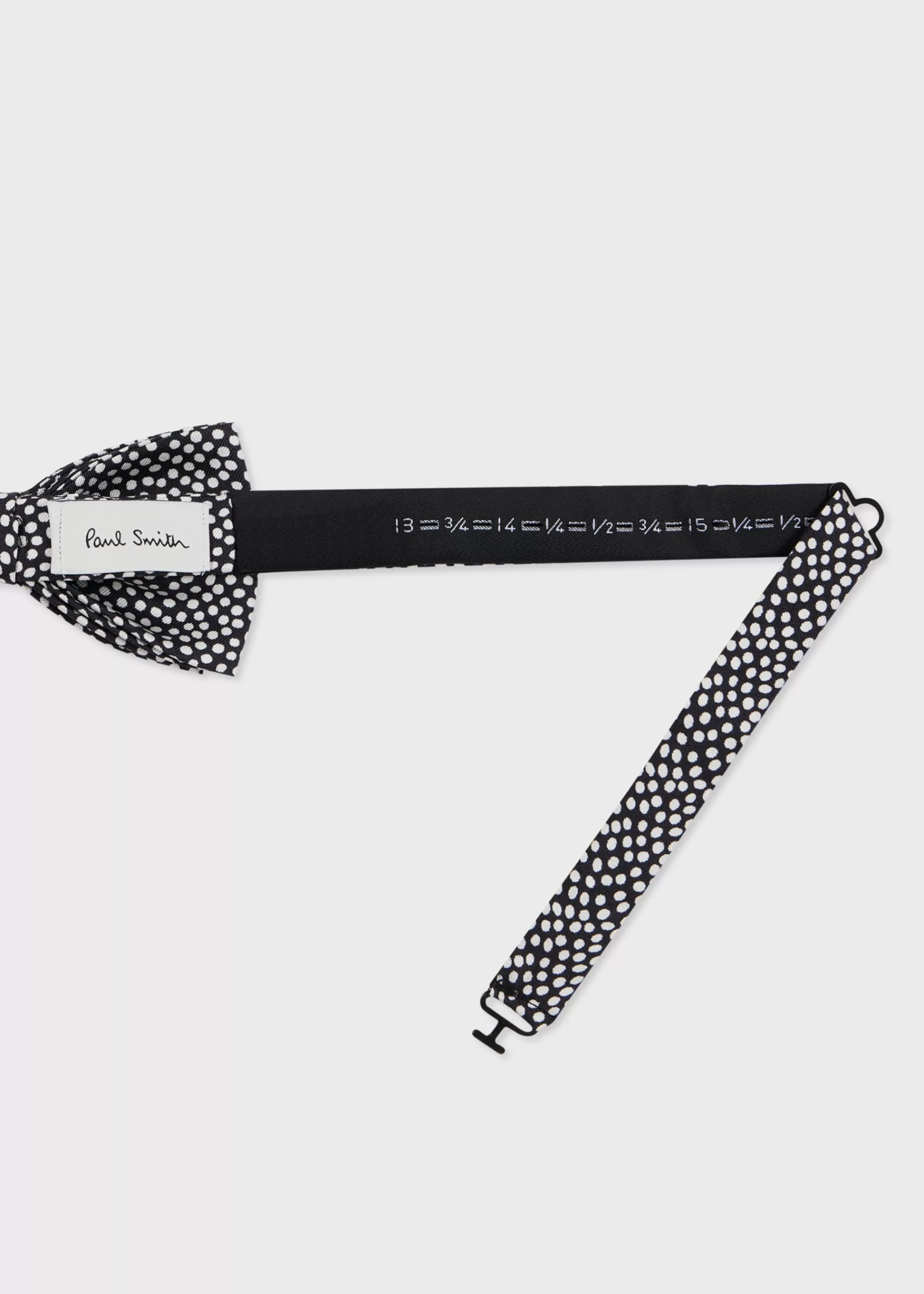 Black Silk Pre-Tied Polka Dot Bow Tie>Paul Smith Store