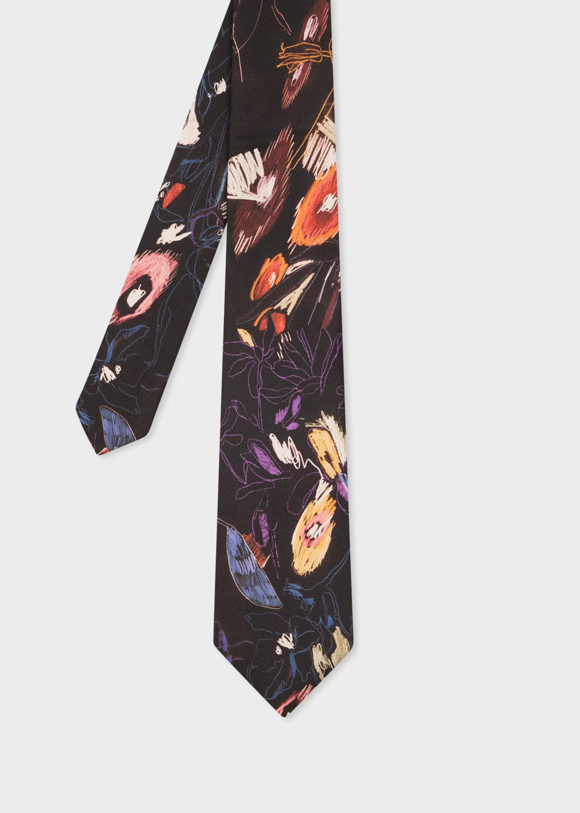 'Sketchbook Botanical' Tie>Paul Smith Cheap
