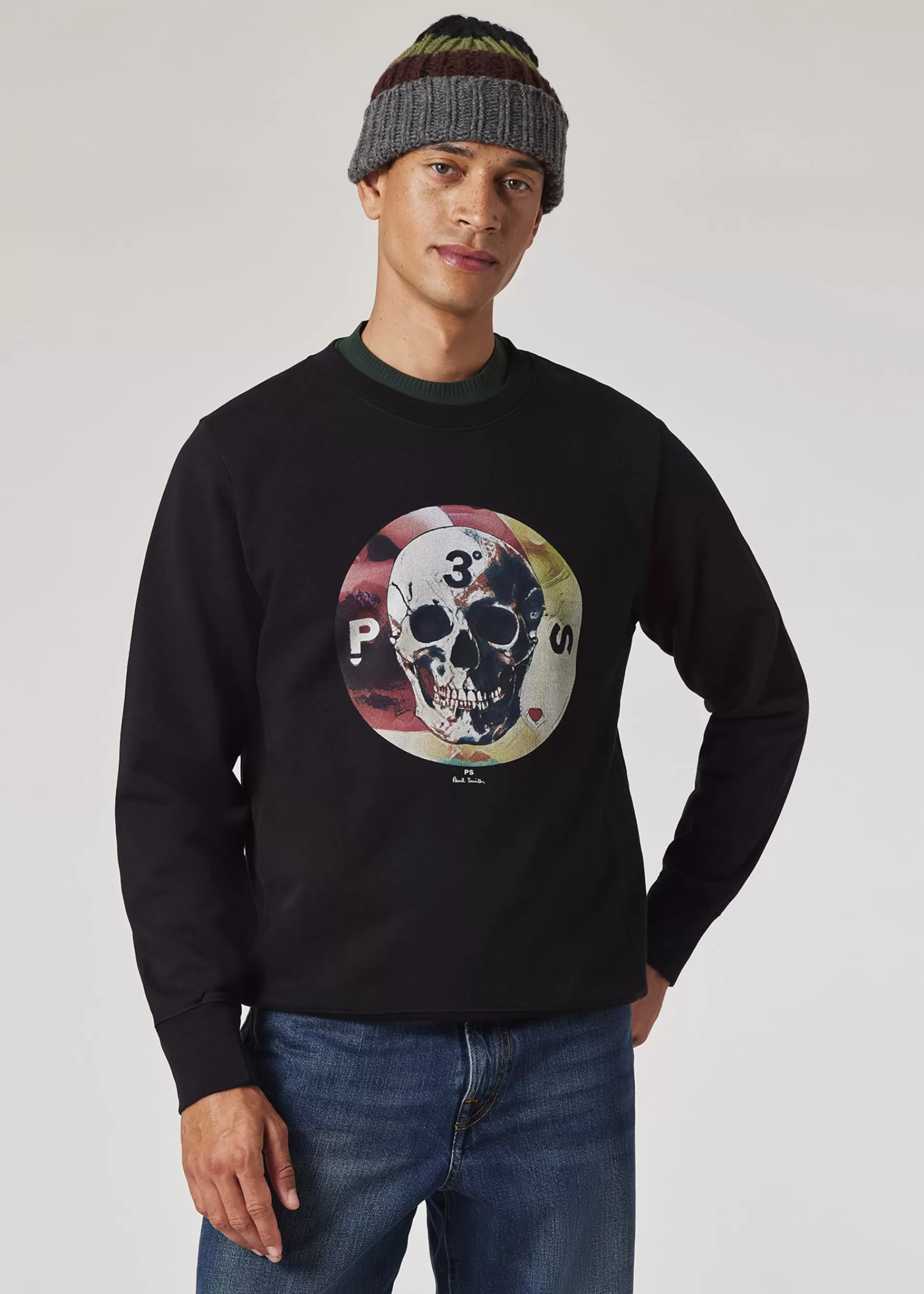 'Skull' Print Sweatshirt>Paul Smith Shop