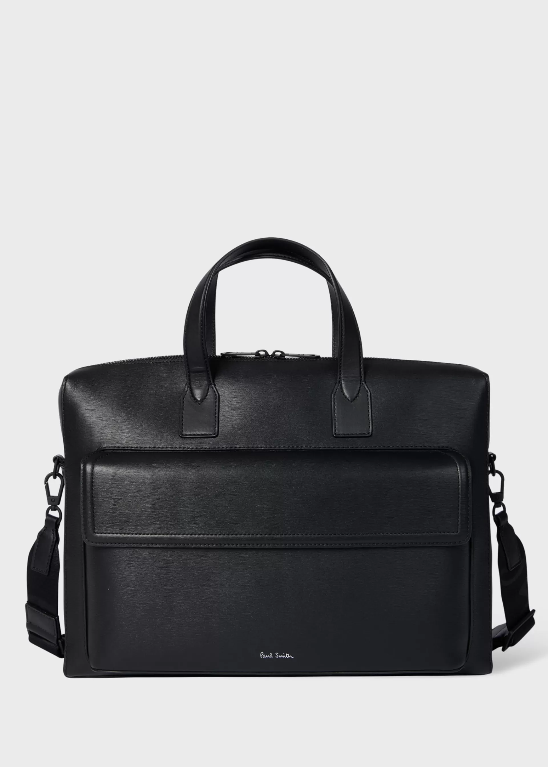 Straw-Grain Embossed Leather Folio>Paul Smith Outlet