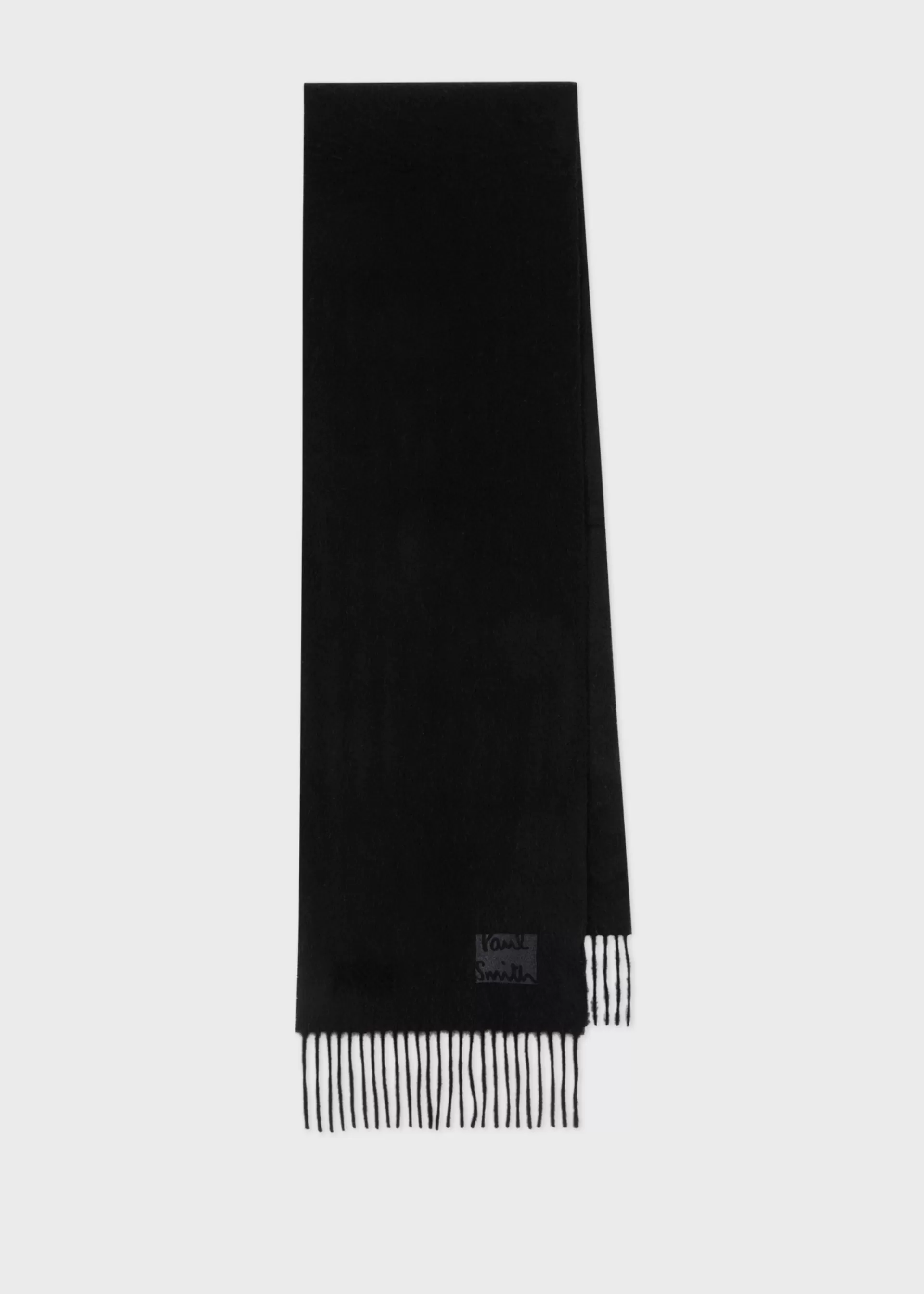 Tonal Embroidered Logo Cashmere Scarf>Paul Smith Hot