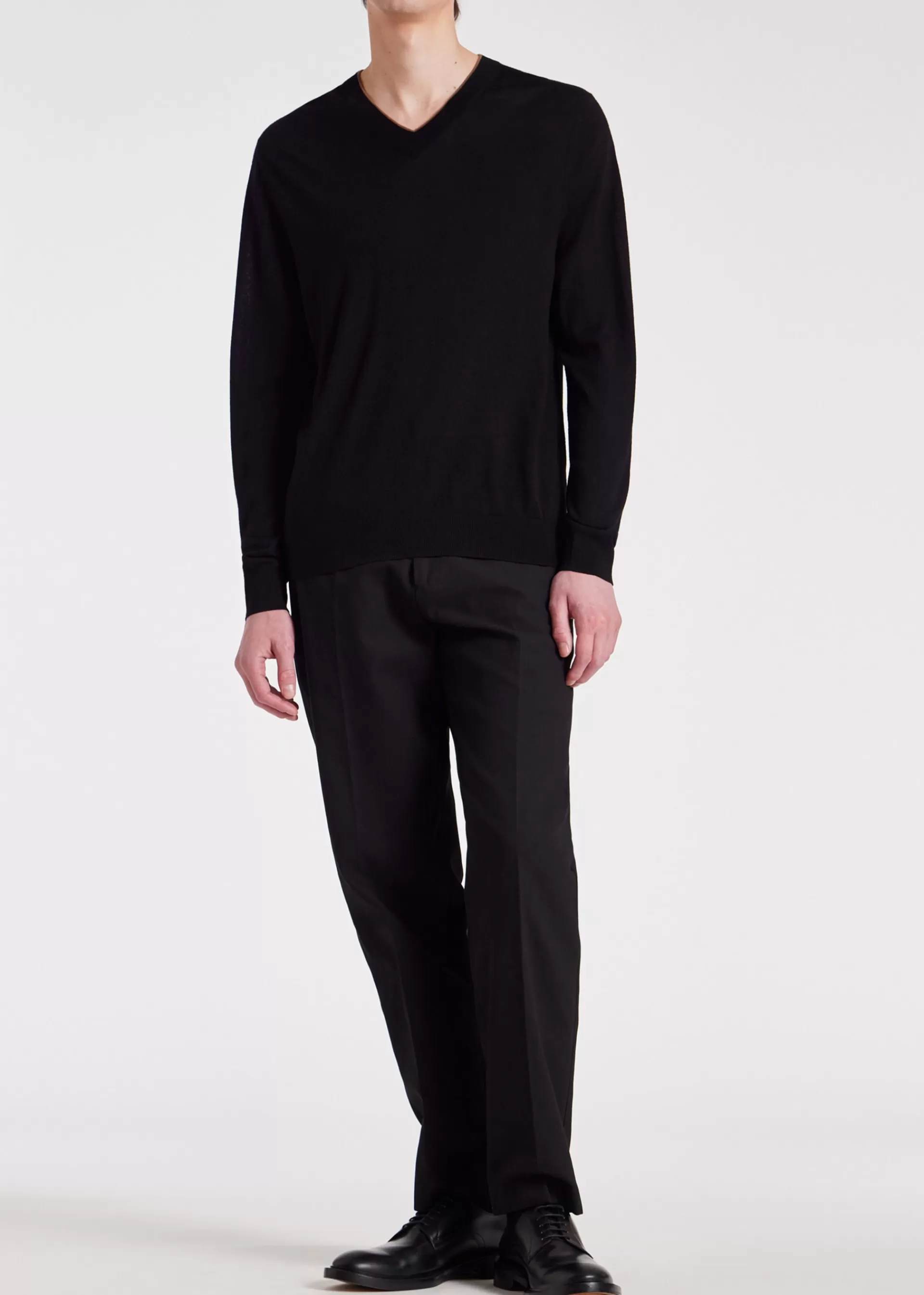 V-Neck Merino Wool Sweater>Paul Smith Store