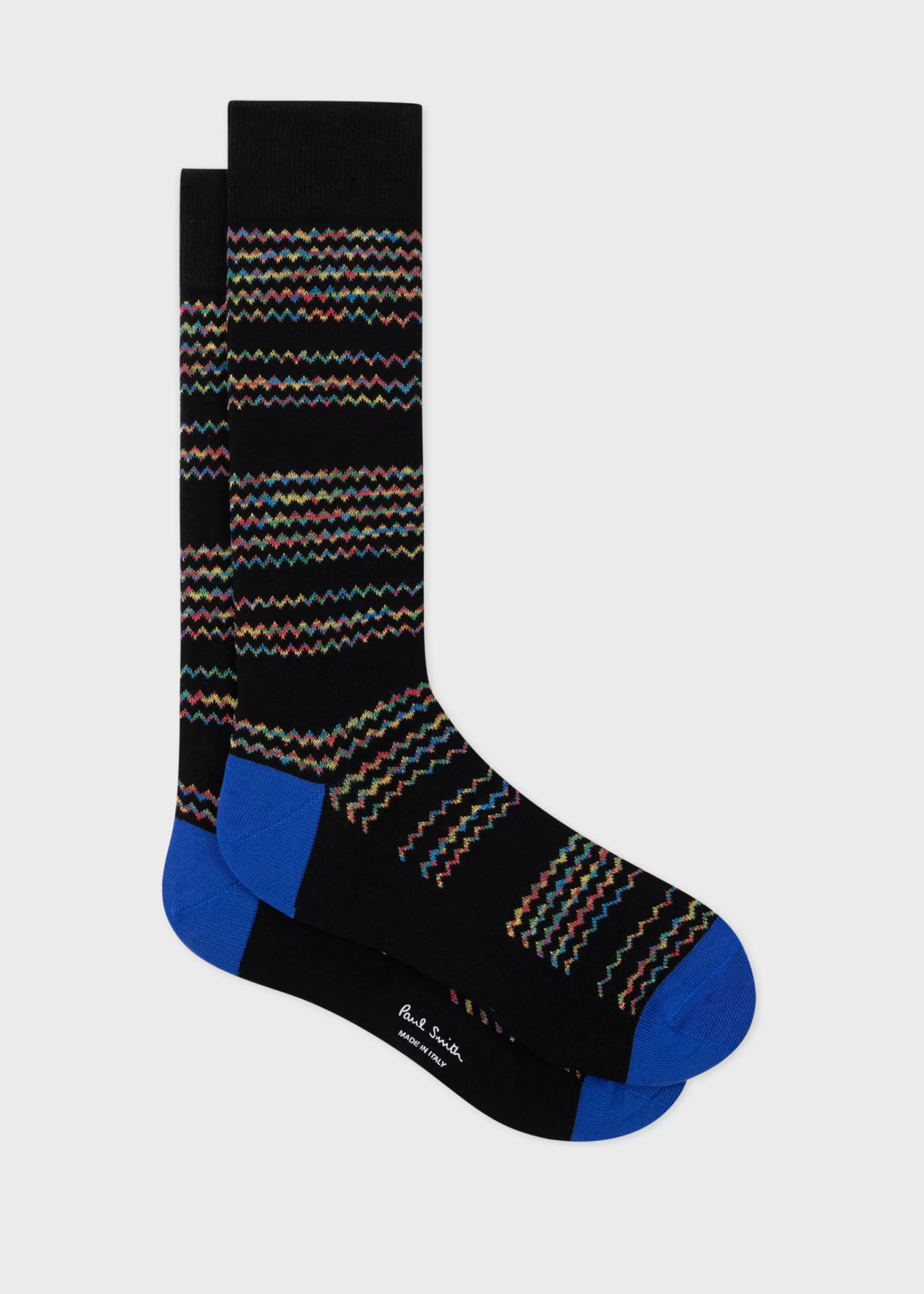 Black Wave Stripe Socks>Paul Smith Cheap