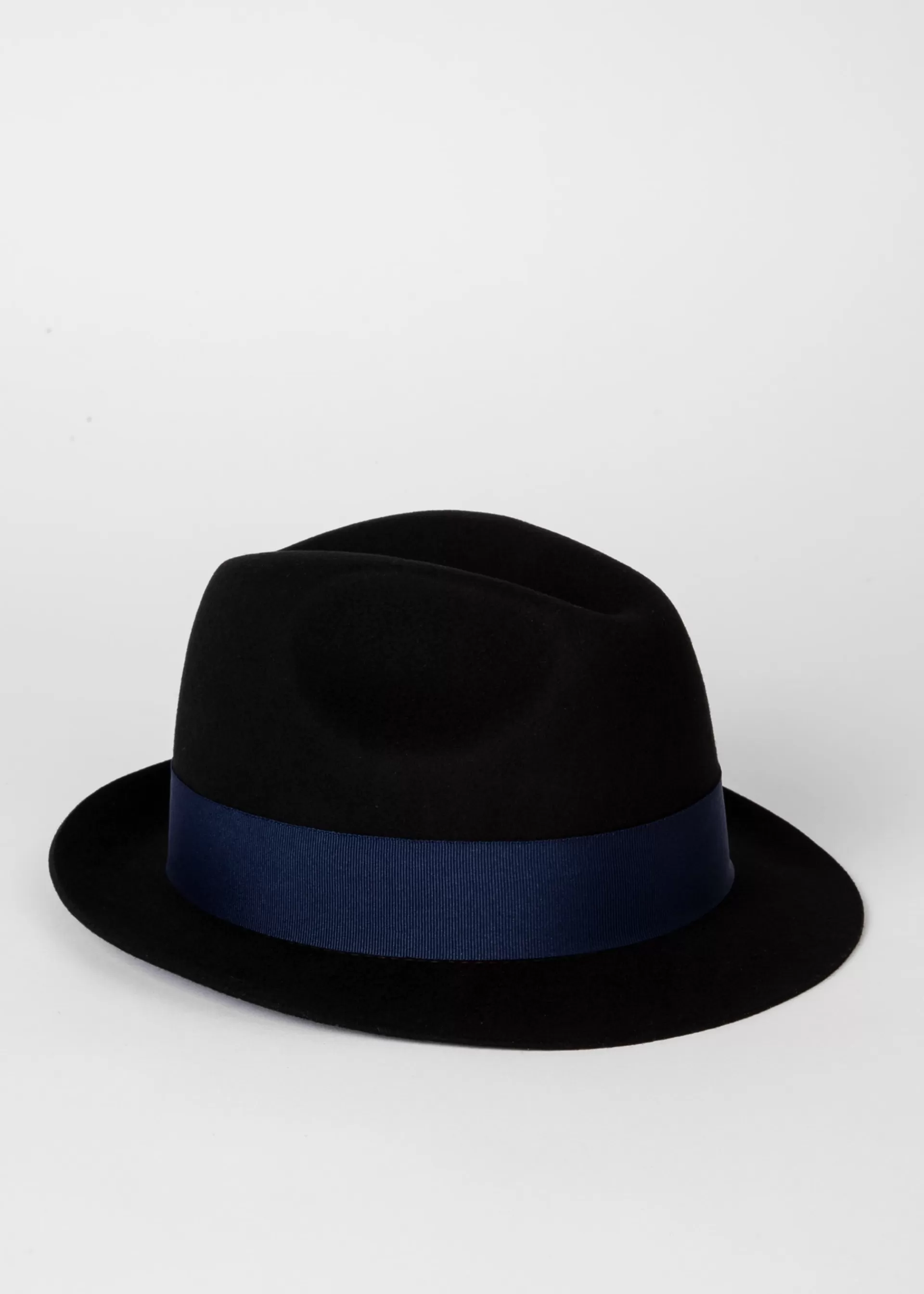 Wool Felt Fedora Hat With 'Signature Stripe' Trim>Paul Smith Fashion