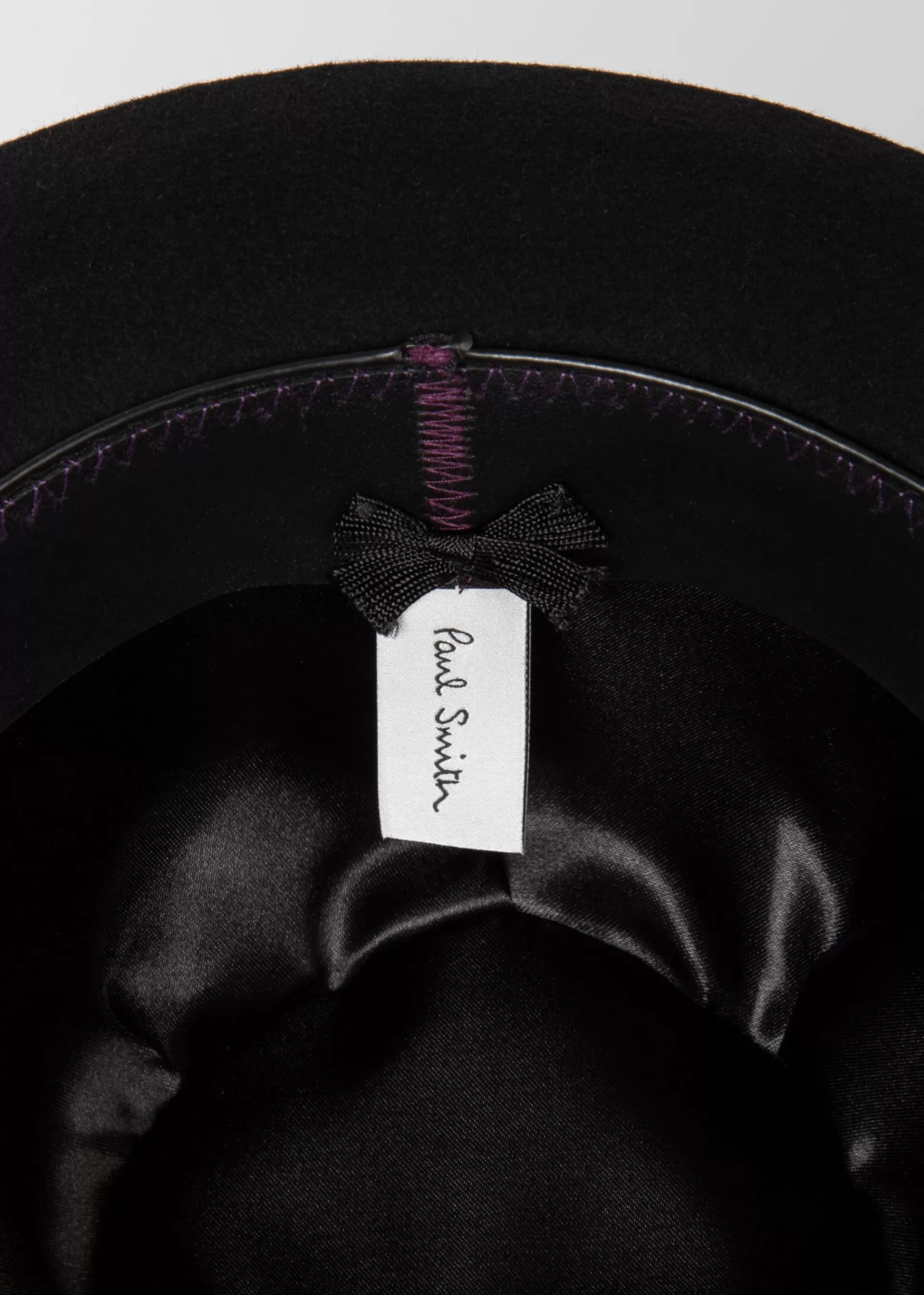 Wool Felt Fedora Hat With 'Signature Stripe' Trim>Paul Smith Fashion