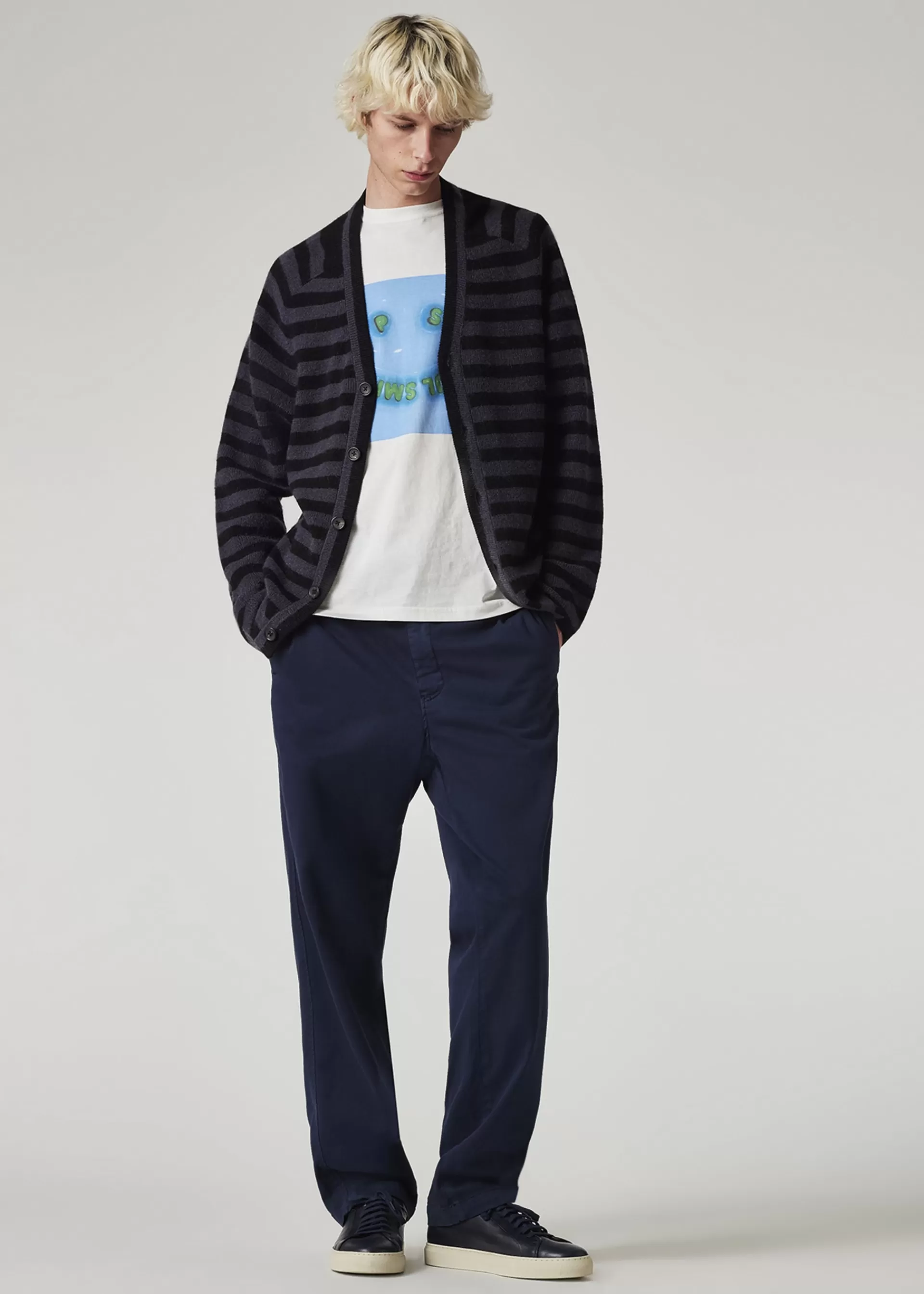 Wool-Mohair Stripe Cardigan>Paul Smith Best Sale