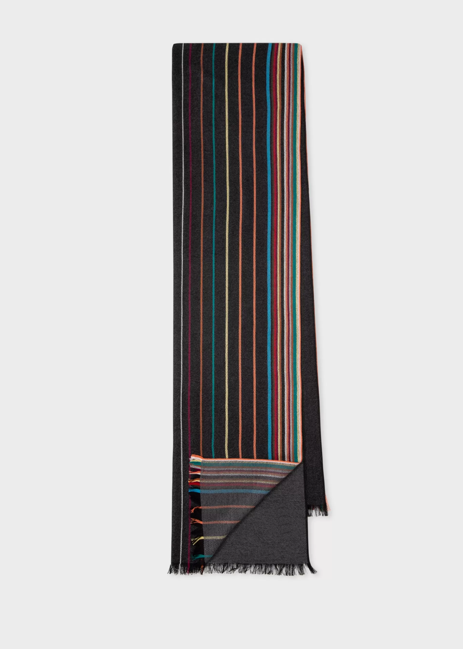 Wool-Silk 'Signature Stripe' Scarf>Paul Smith Cheap