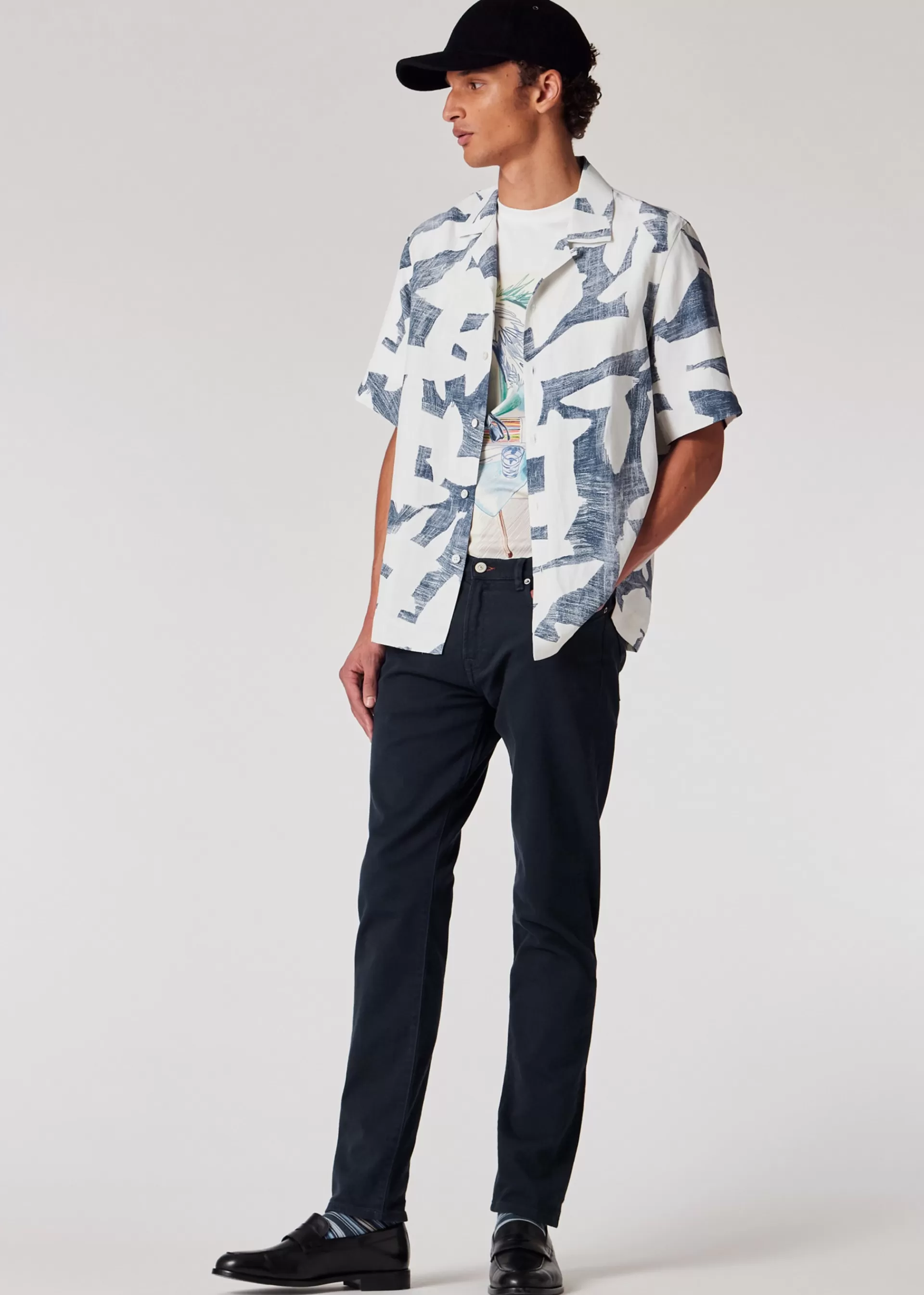 'Abstract Cutout' Viscose-Linen Shirt>Paul Smith Clearance