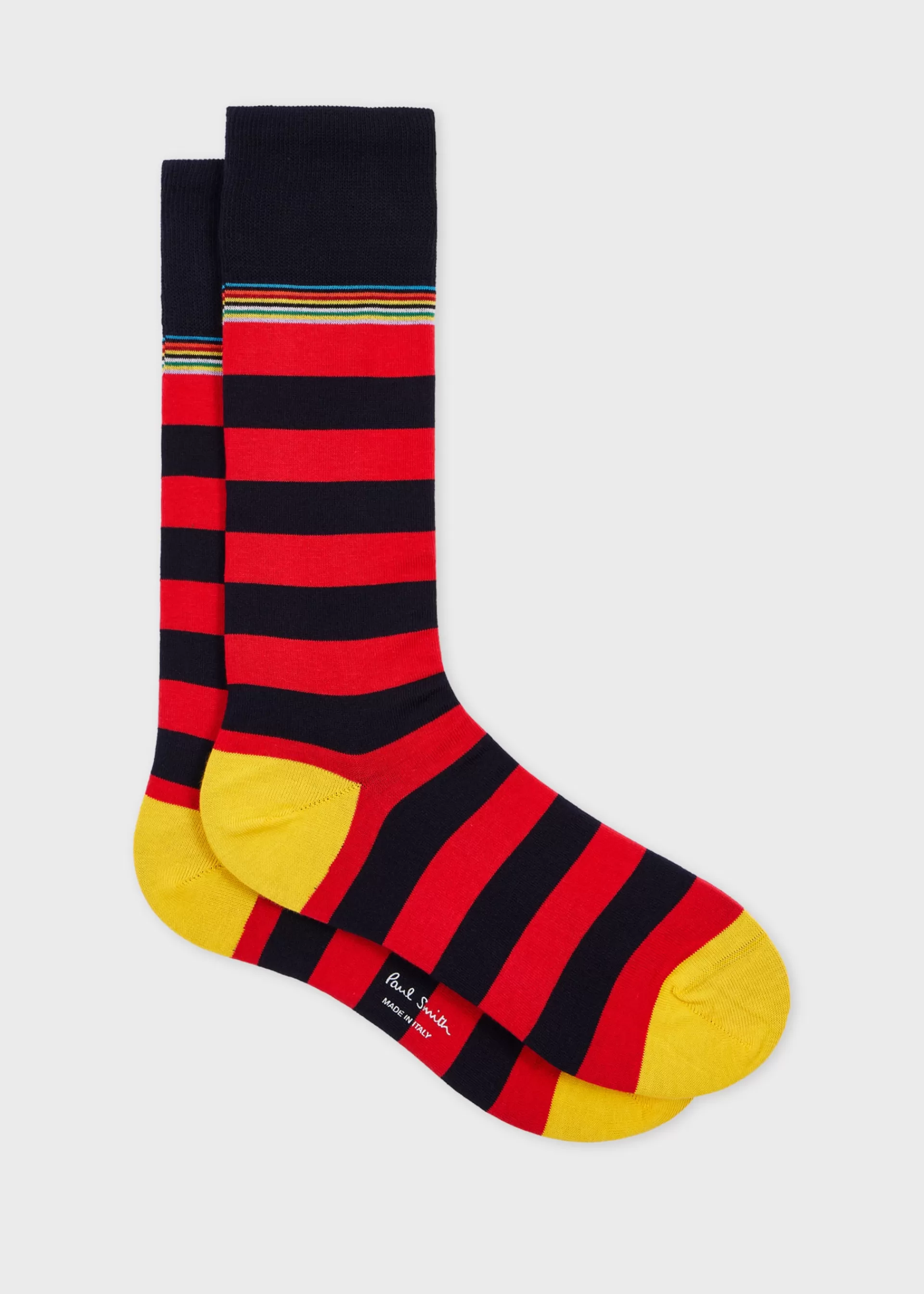 Blue and Red Contrast 'Signature Stripe' Socks>Paul Smith Best