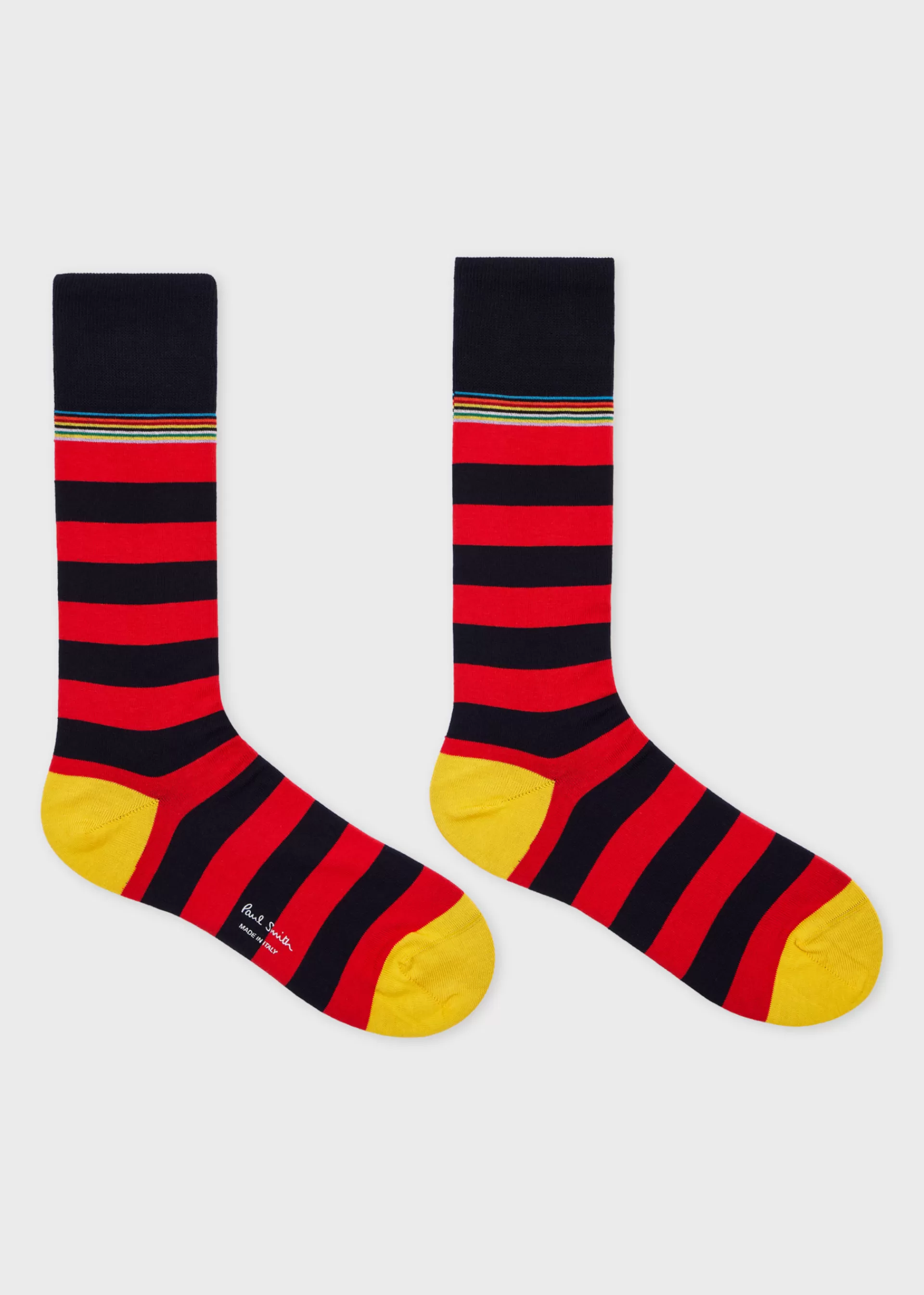 Blue and Red Contrast 'Signature Stripe' Socks>Paul Smith Best