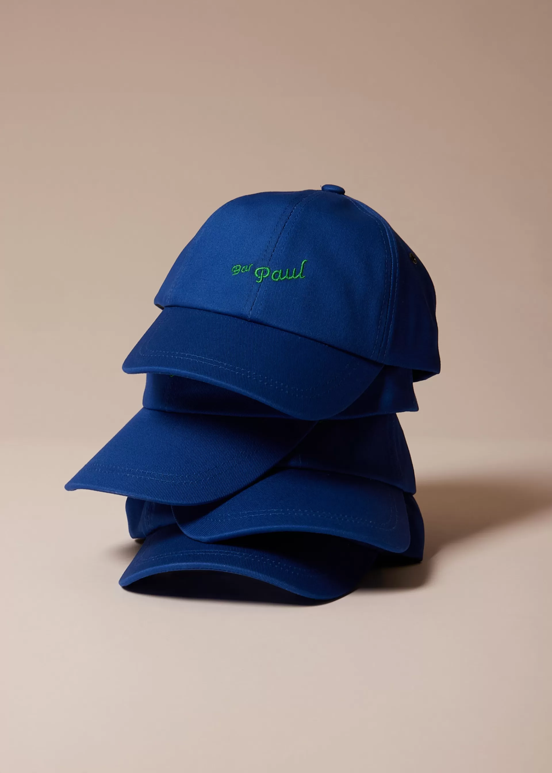 Blue 'Bar Paul' Embroidered Cap>Paul Smith Clearance