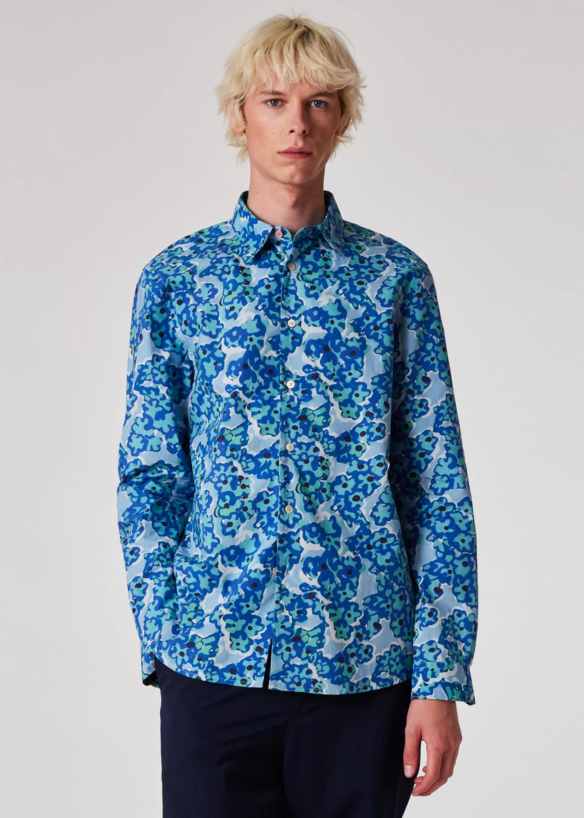 'Bold Florals' Long Sleeve Shirt>Paul Smith Fashion