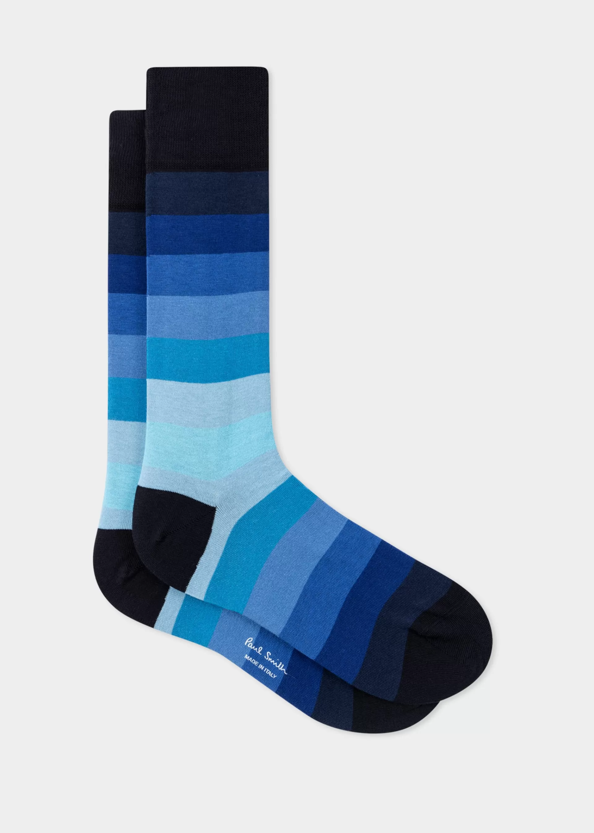 Cotton-Blend Gradient Stripe Socks>Paul Smith Shop