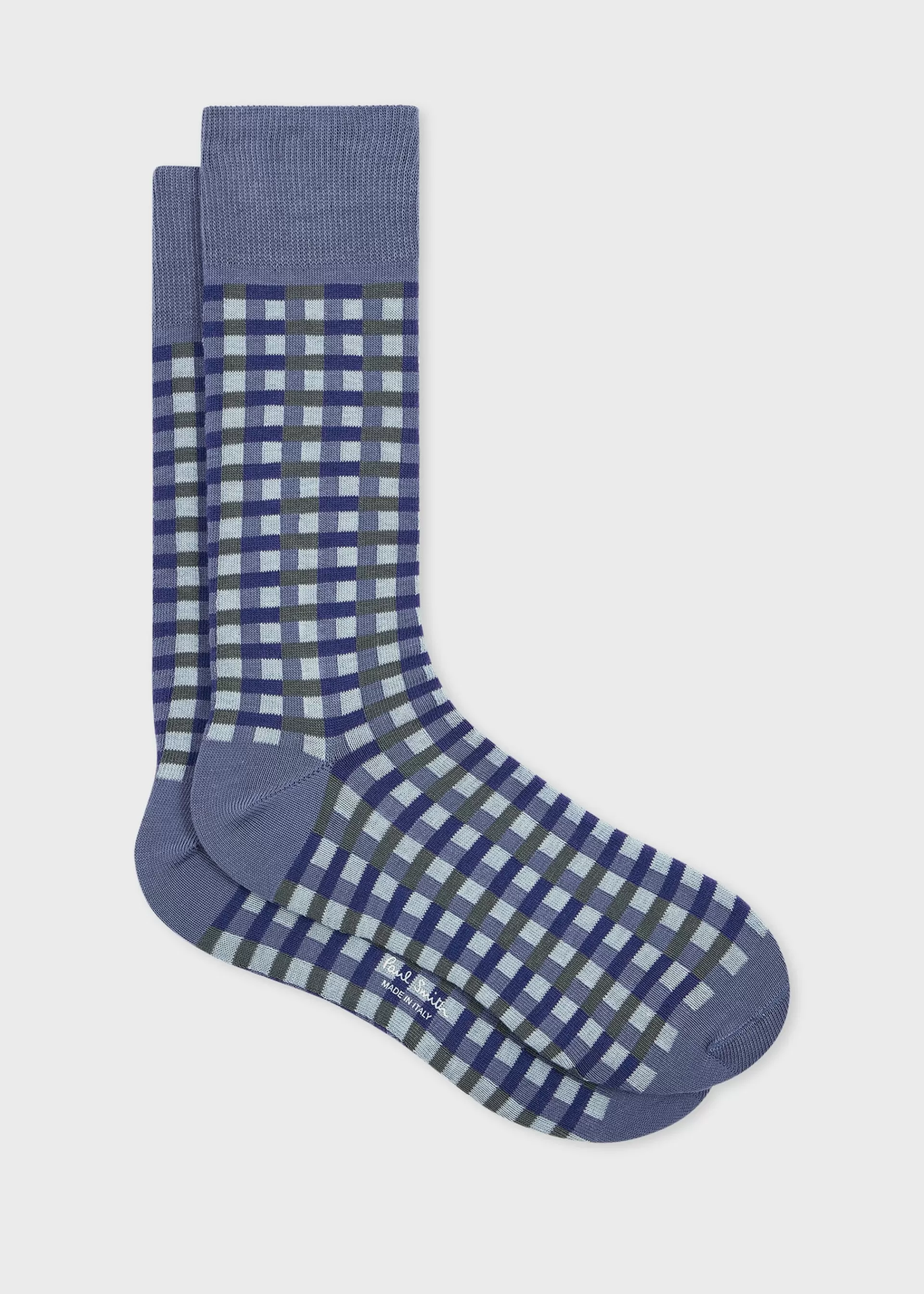 Cotton-Blend Multi Colour Check Socks>Paul Smith Best Sale