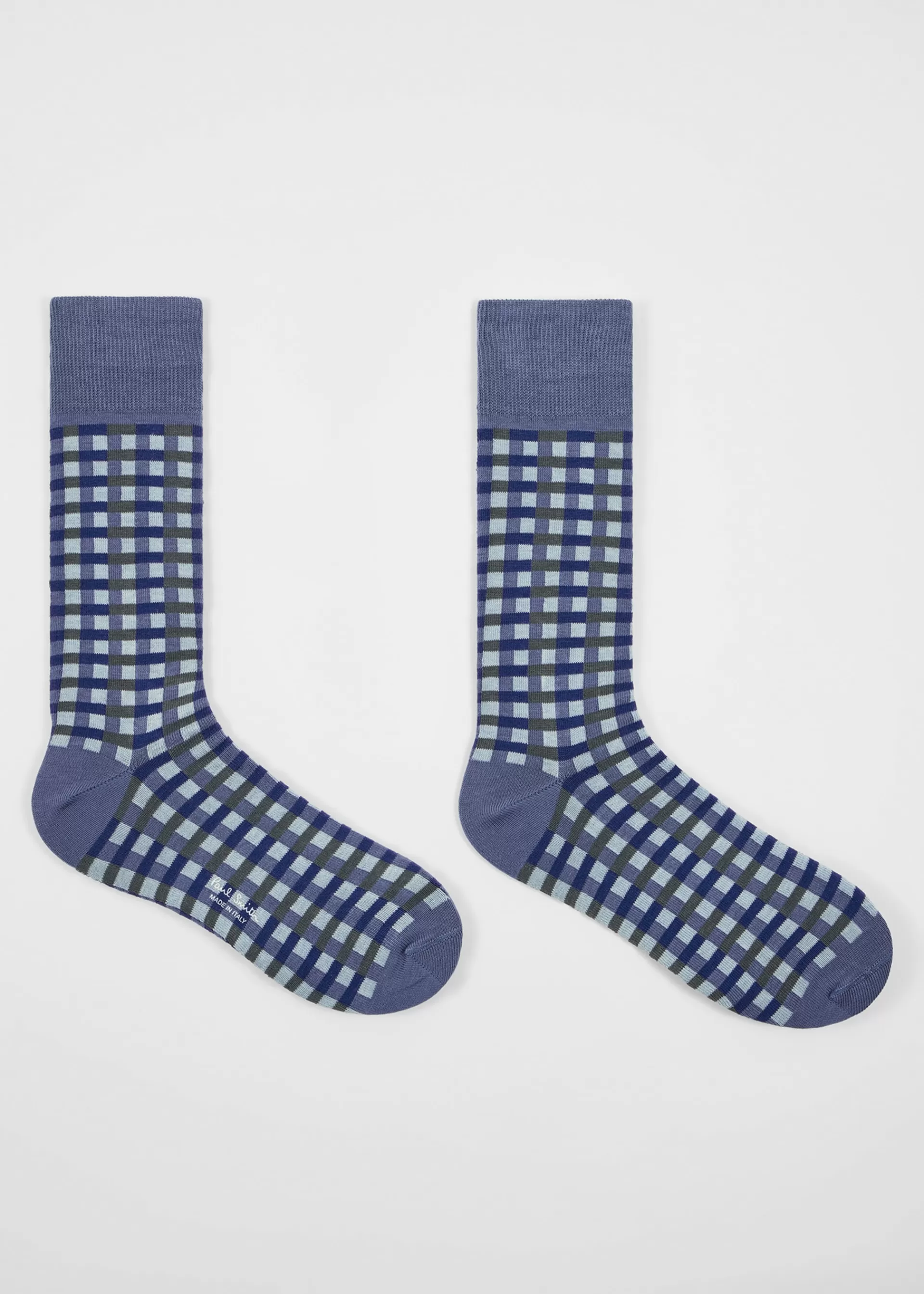 Cotton-Blend Multi Colour Check Socks>Paul Smith Best Sale