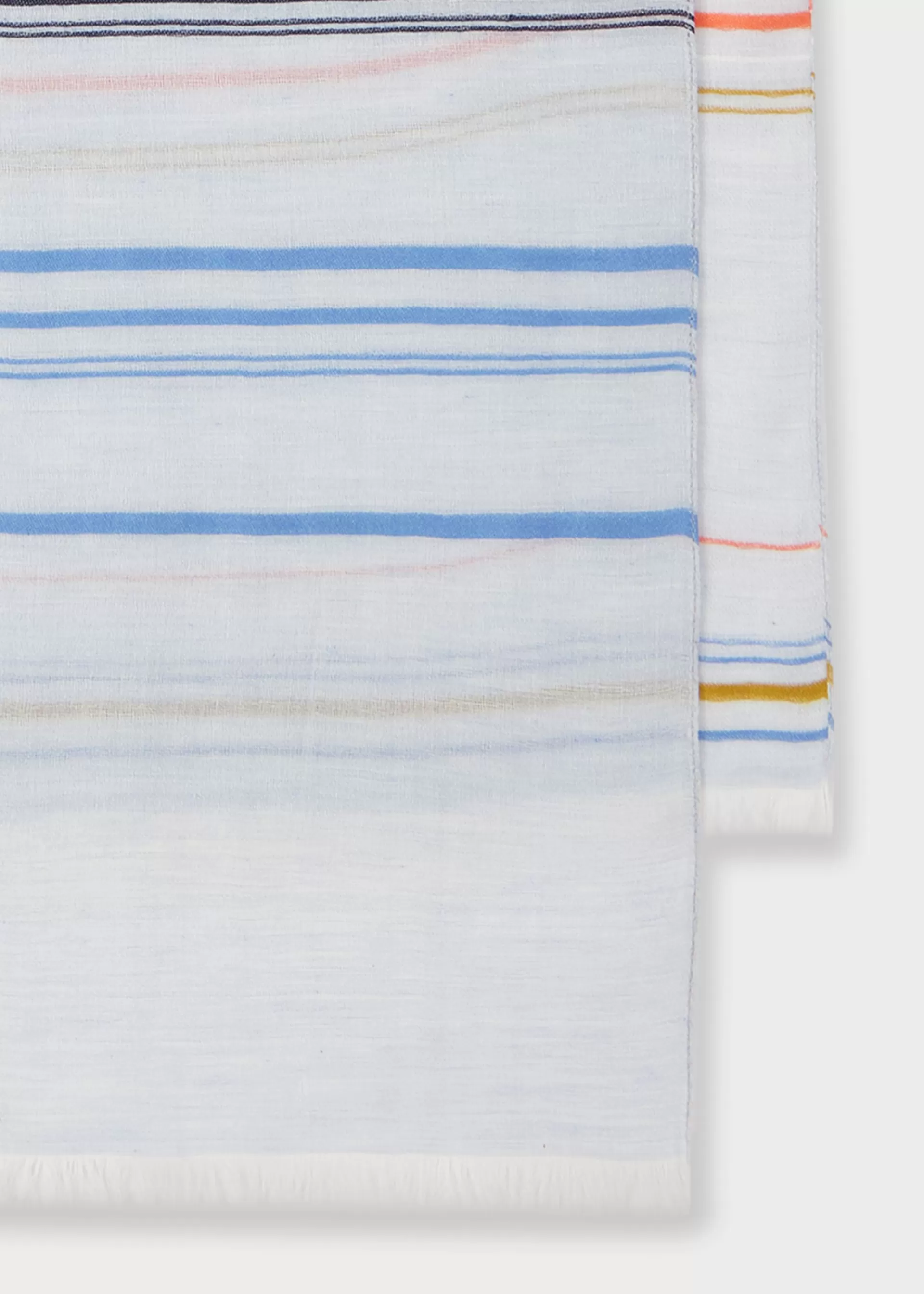 Cotton-Blend Thin Stripe Scarf>Paul Smith Shop