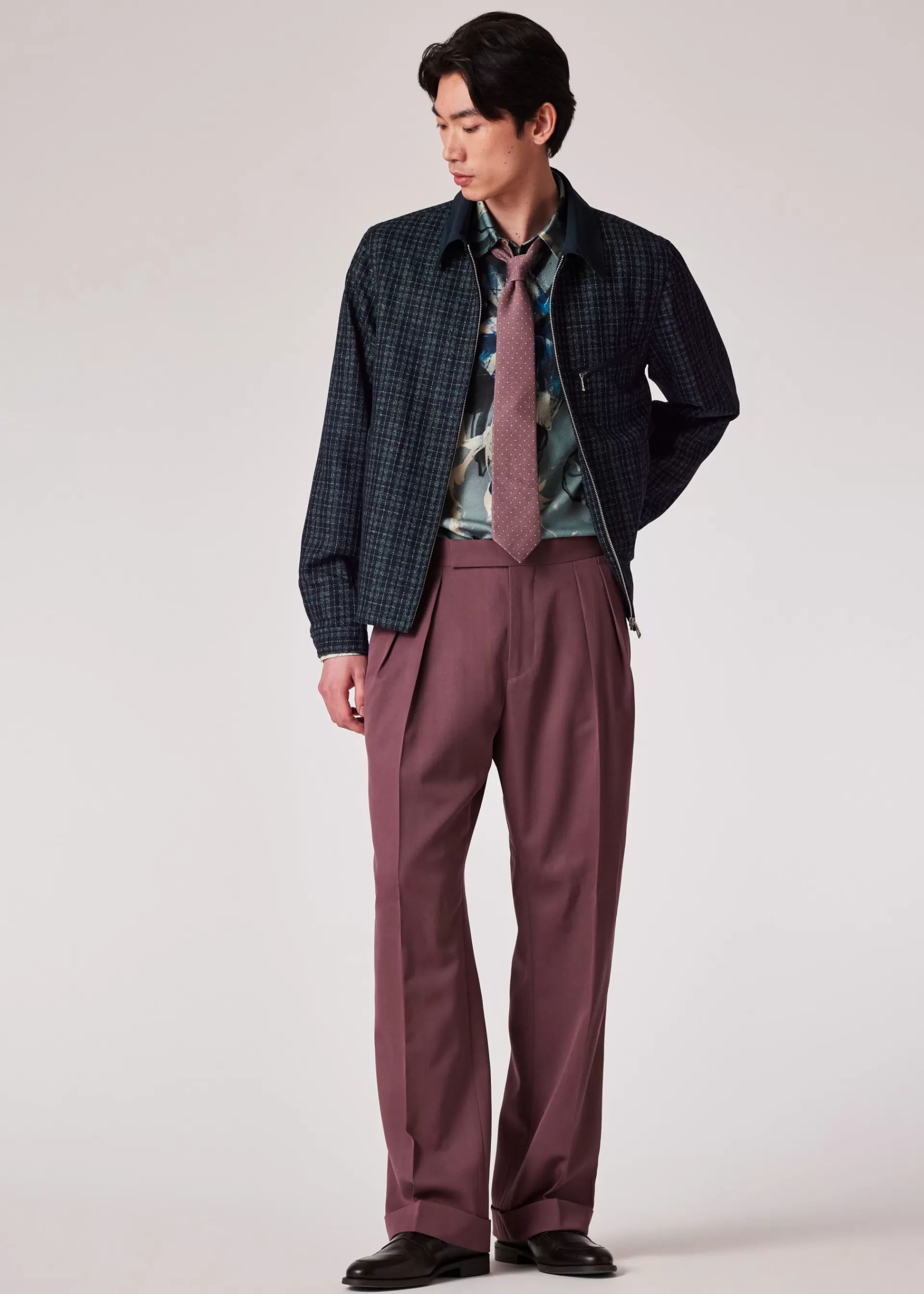 'Leaf' Print Lyocell Shirt>Paul Smith Best Sale