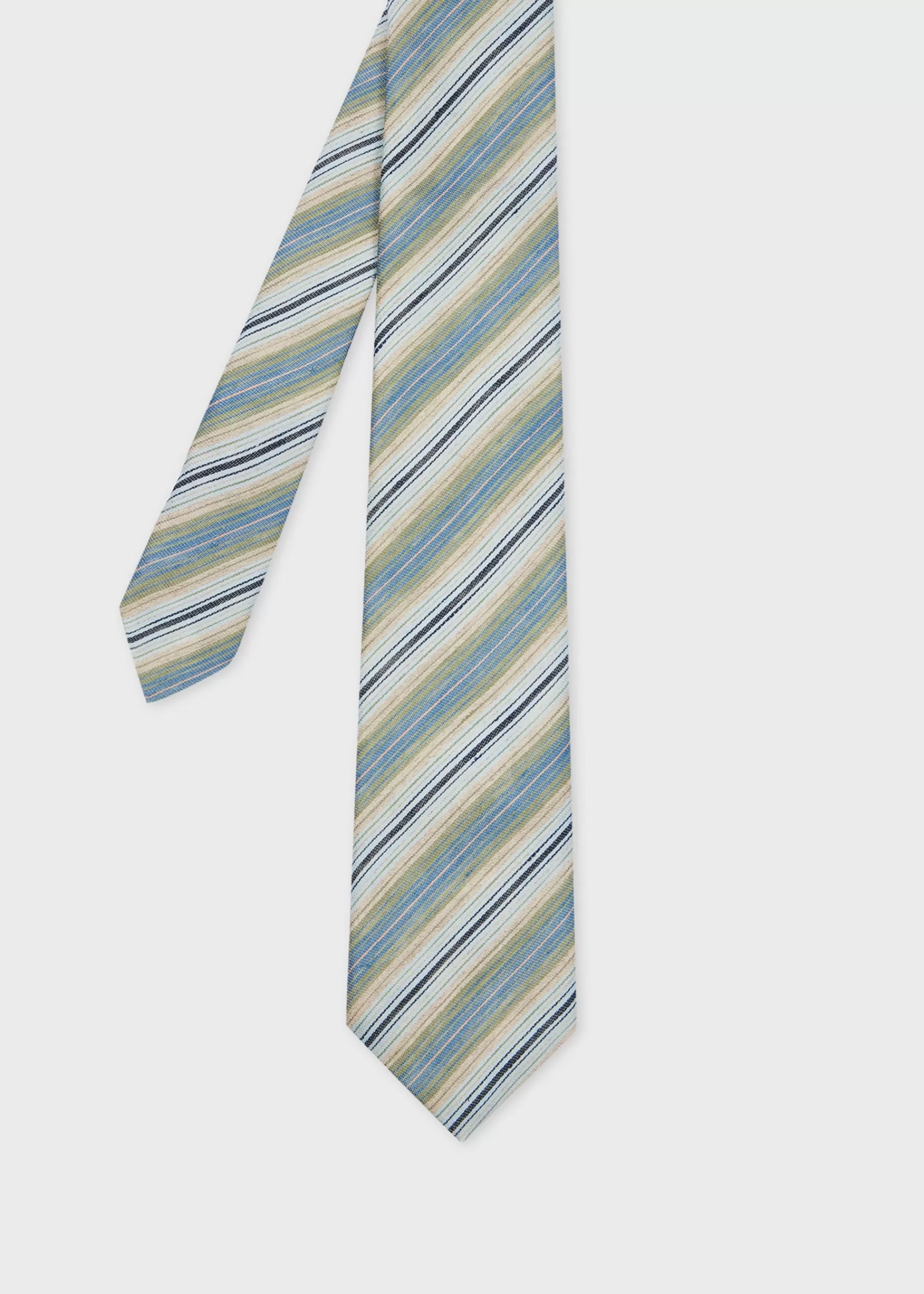 Mix Stripe Linen-Blend Tie>Paul Smith Hot
