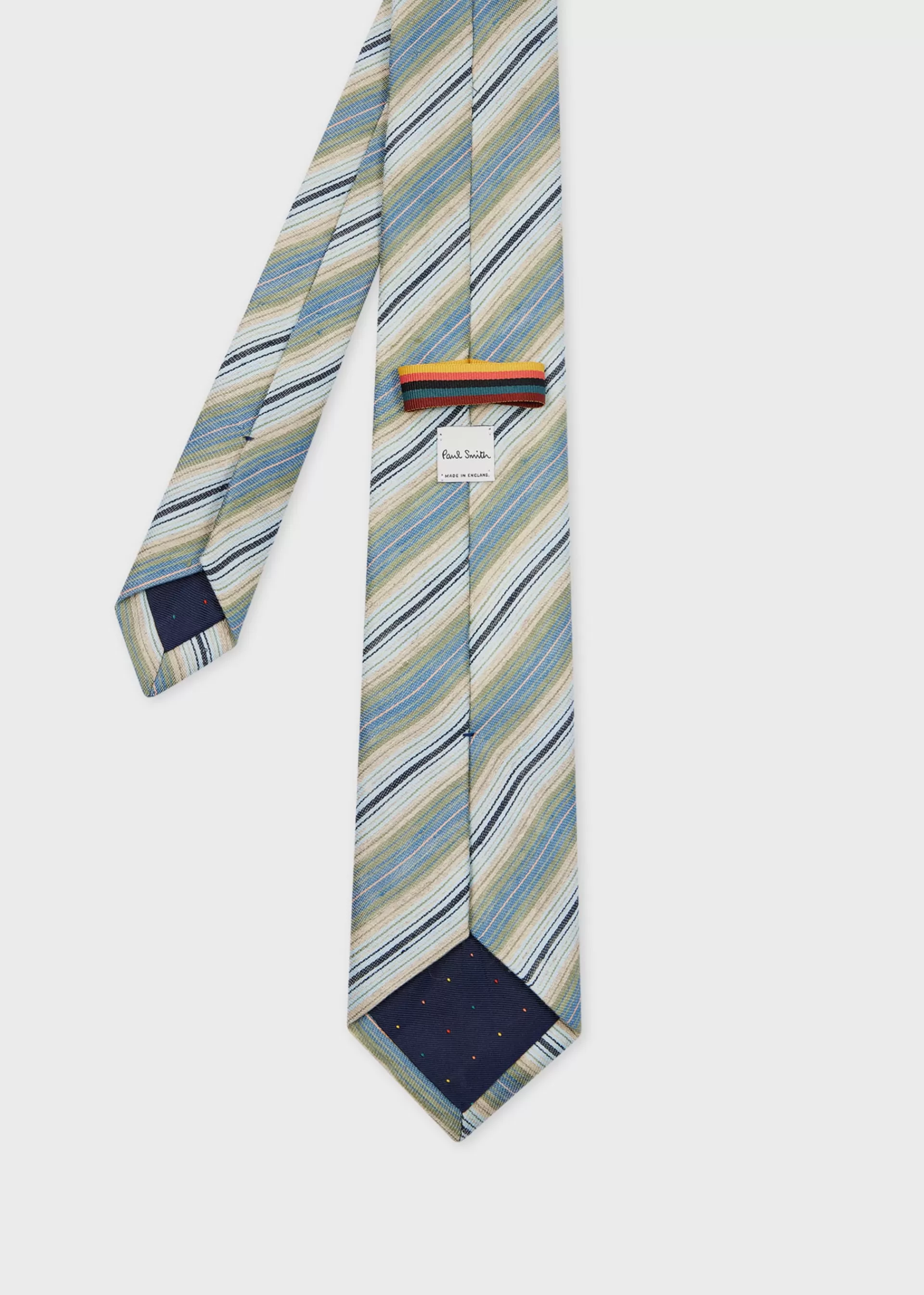 Mix Stripe Linen-Blend Tie>Paul Smith Hot