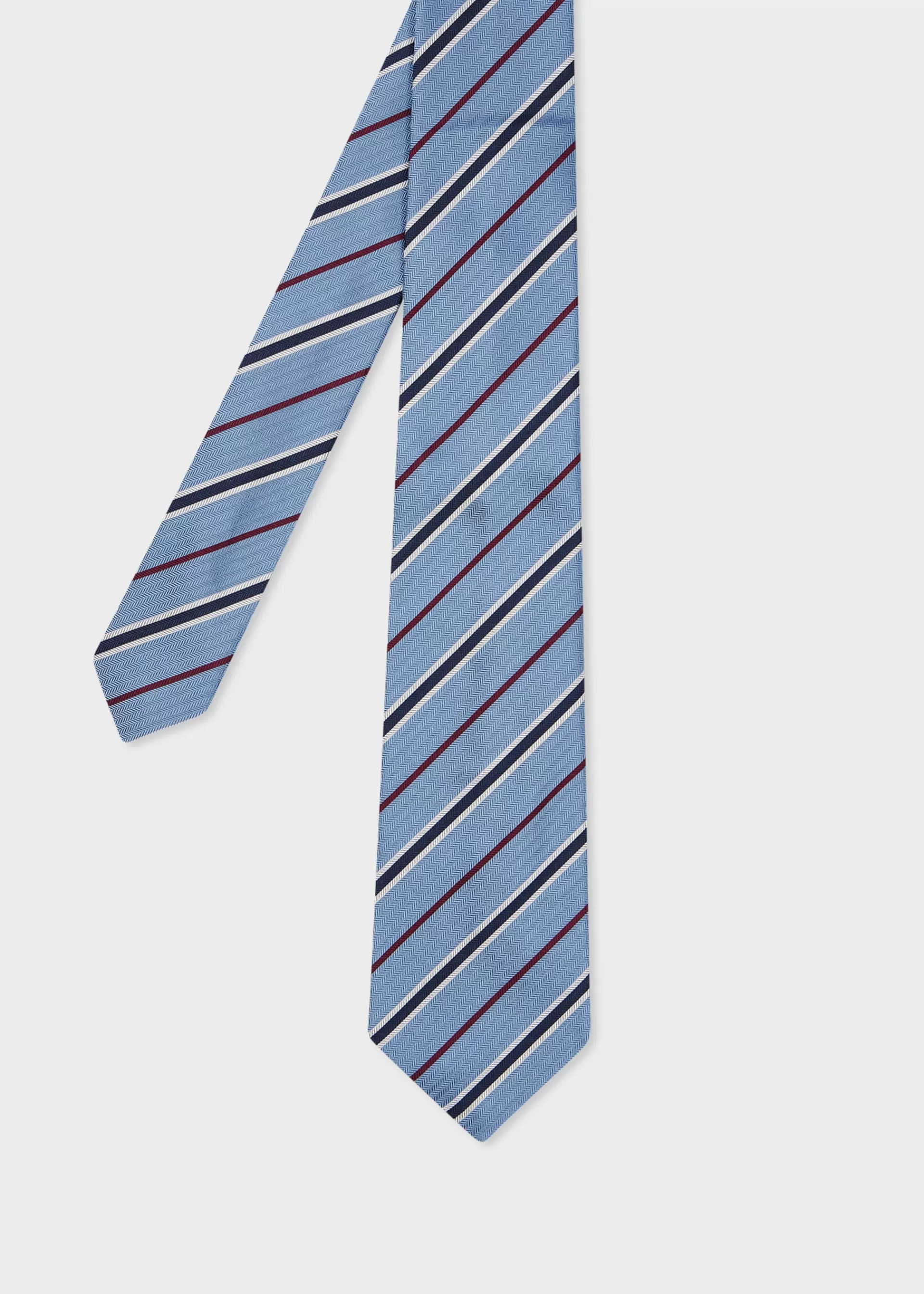 Silk Herringbone Stripe Tie>Paul Smith Sale