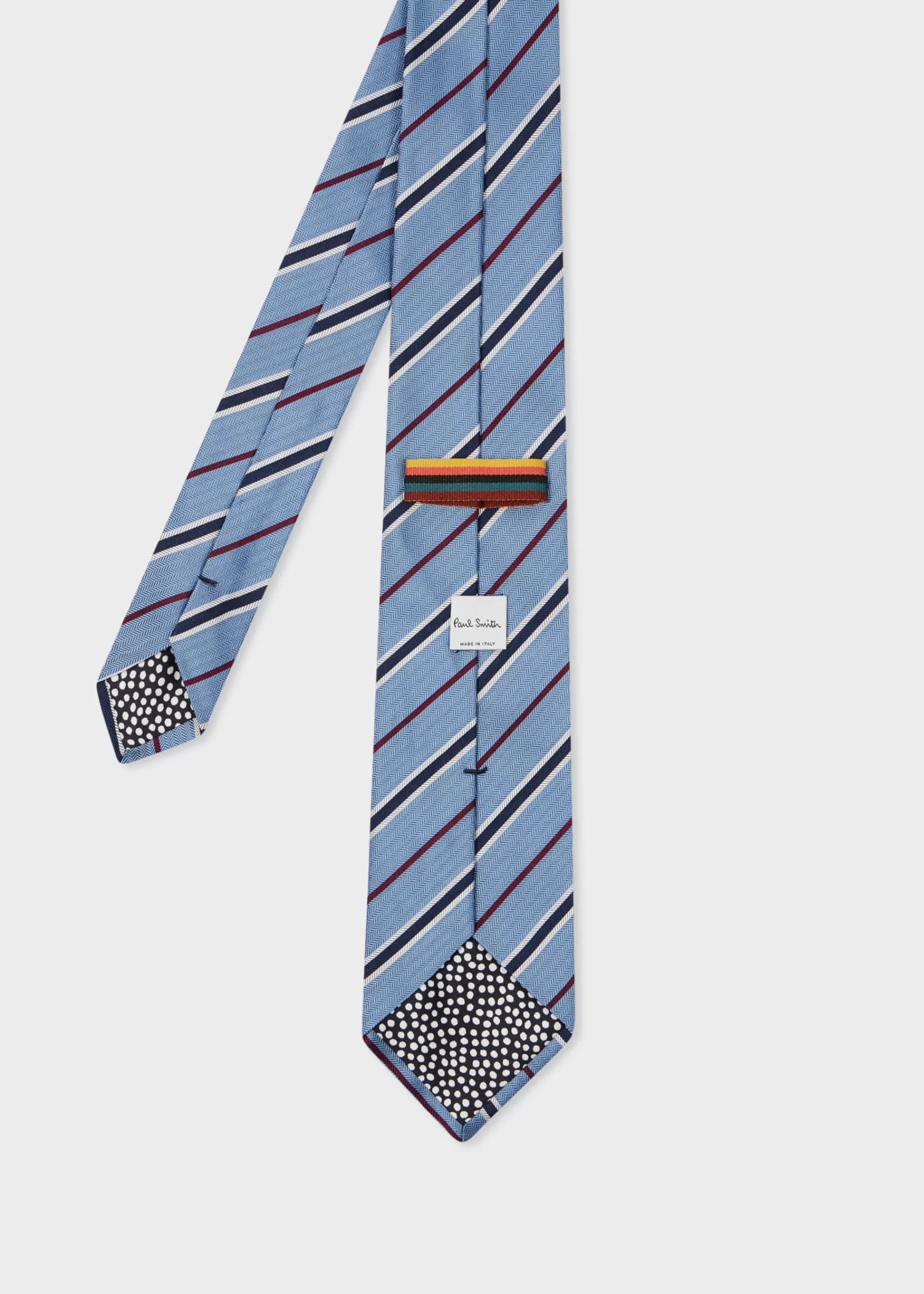 Silk Herringbone Stripe Tie>Paul Smith Sale