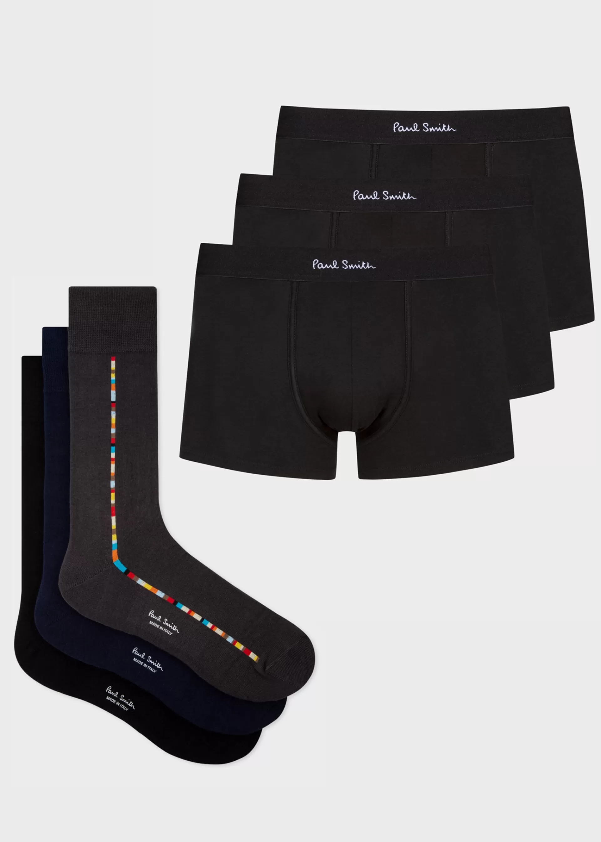 Boxer Briefs & 'Signature Stripe' Socks Three Pack Gift Set>Paul Smith Best