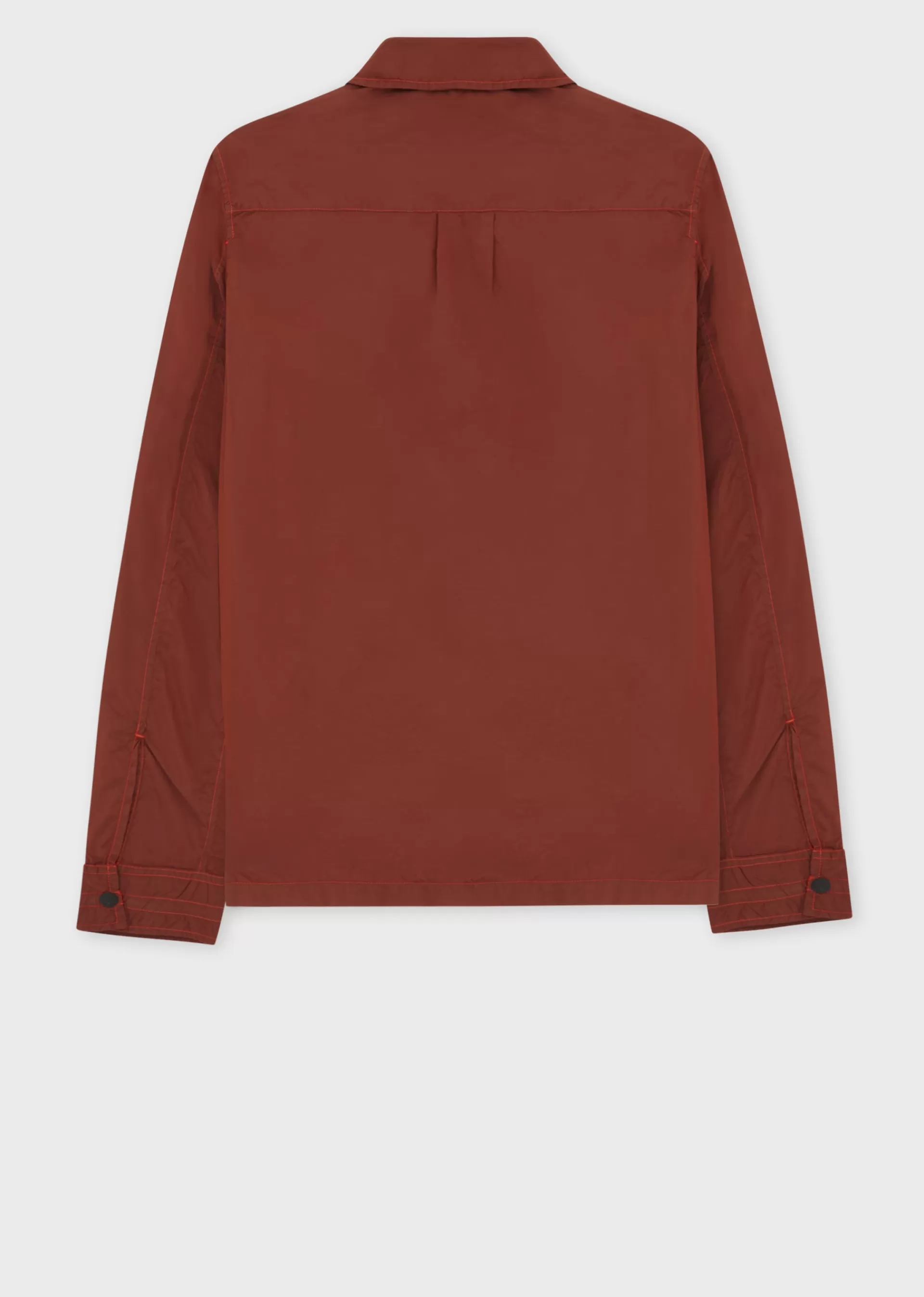 Brick Red Recycled-Nylon Zip Shirt Jacket>Paul Smith Best