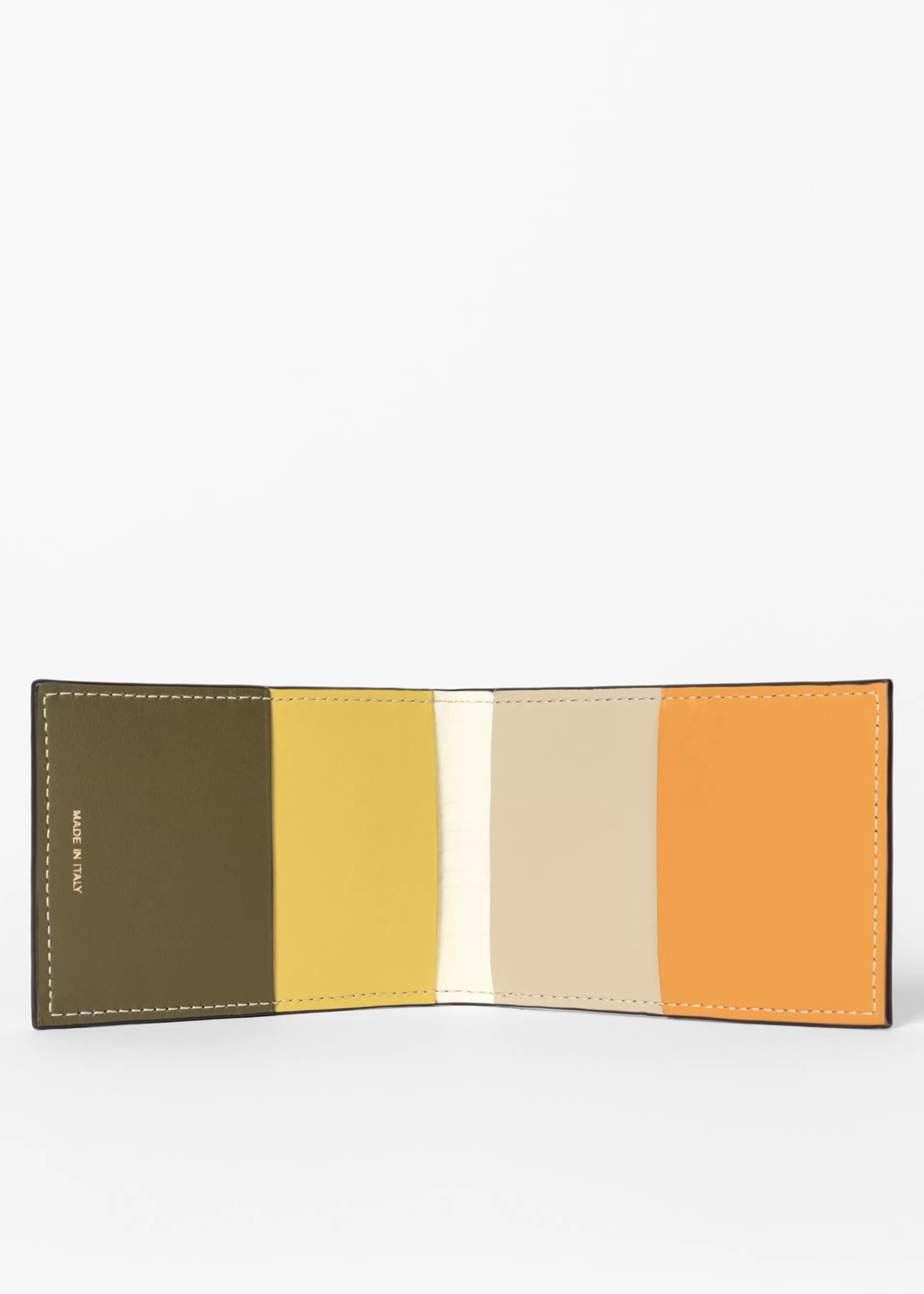 Colourblock Leather Credit Card Wallet>Paul Smith Outlet