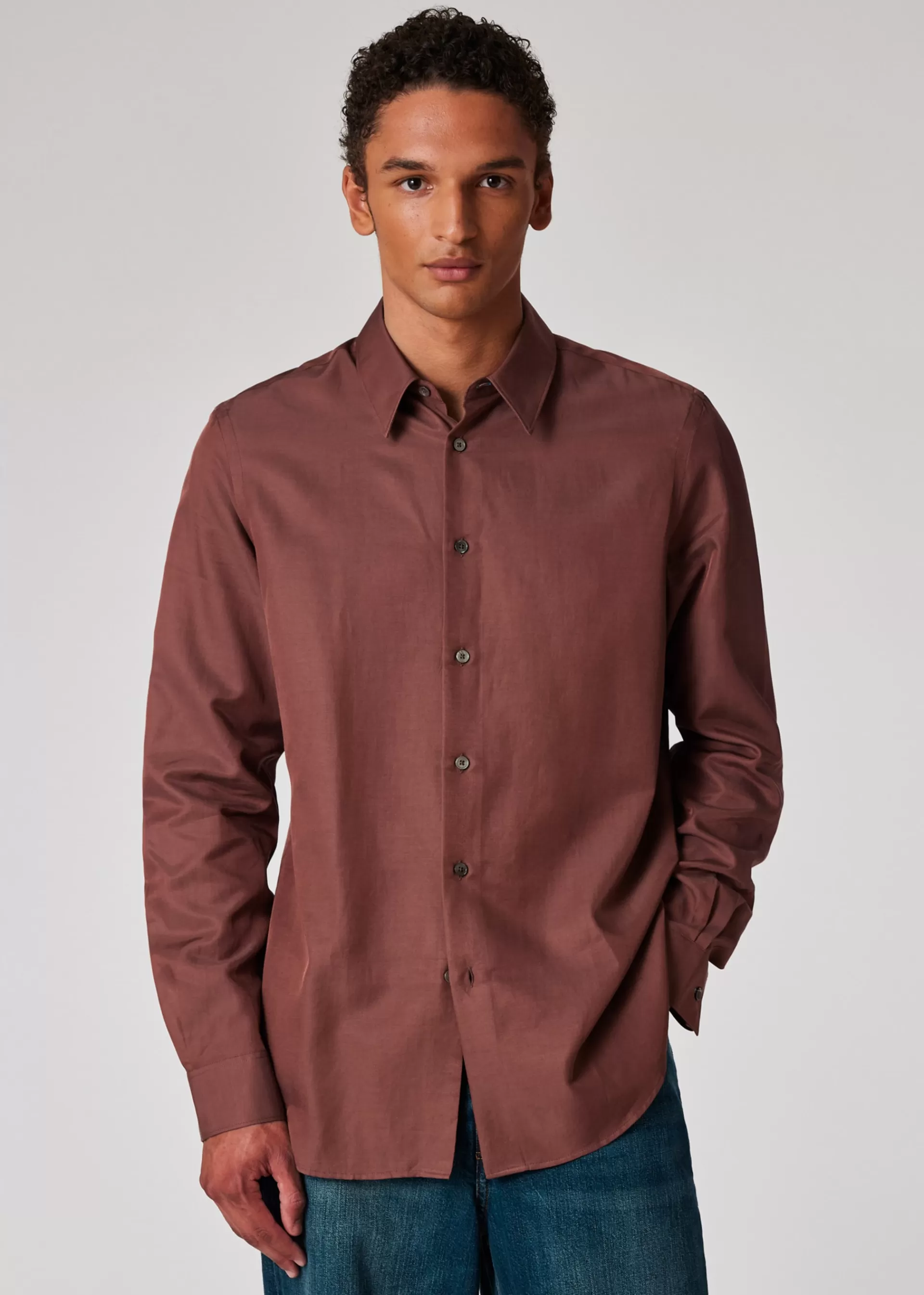 Cotton-Viscose Blend Long Sleeve Shirt>Paul Smith Hot