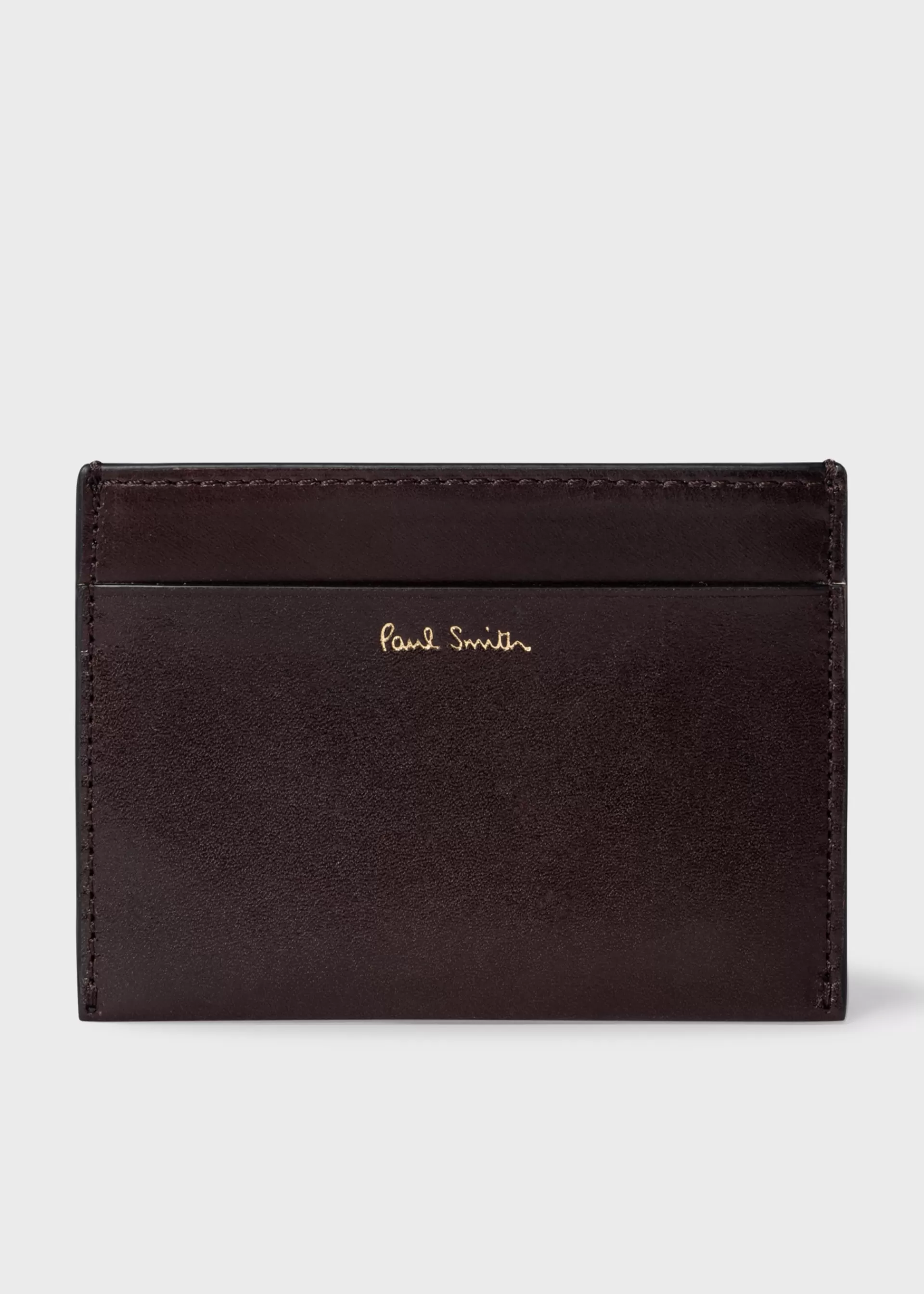 Leather 'Signature Stripe' Credit Card Holder>Paul Smith Flash Sale