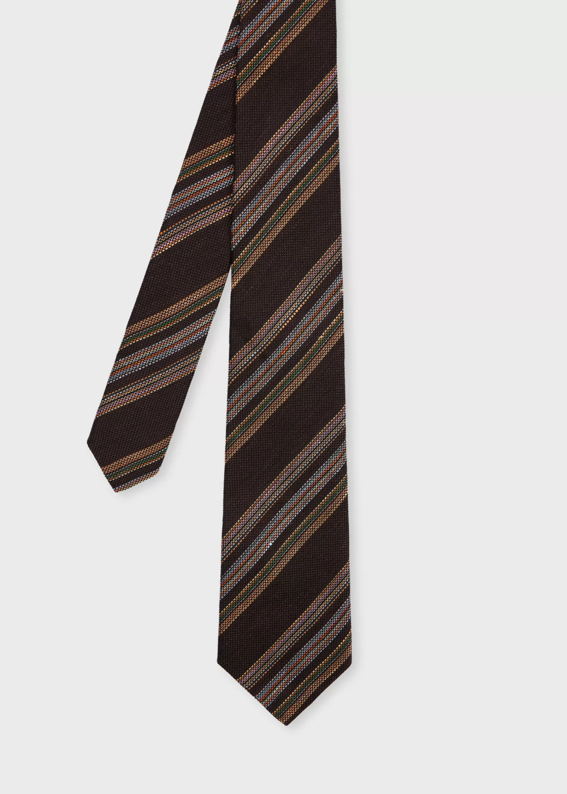 Linen-Silk Block Stripe Tie>Paul Smith Cheap