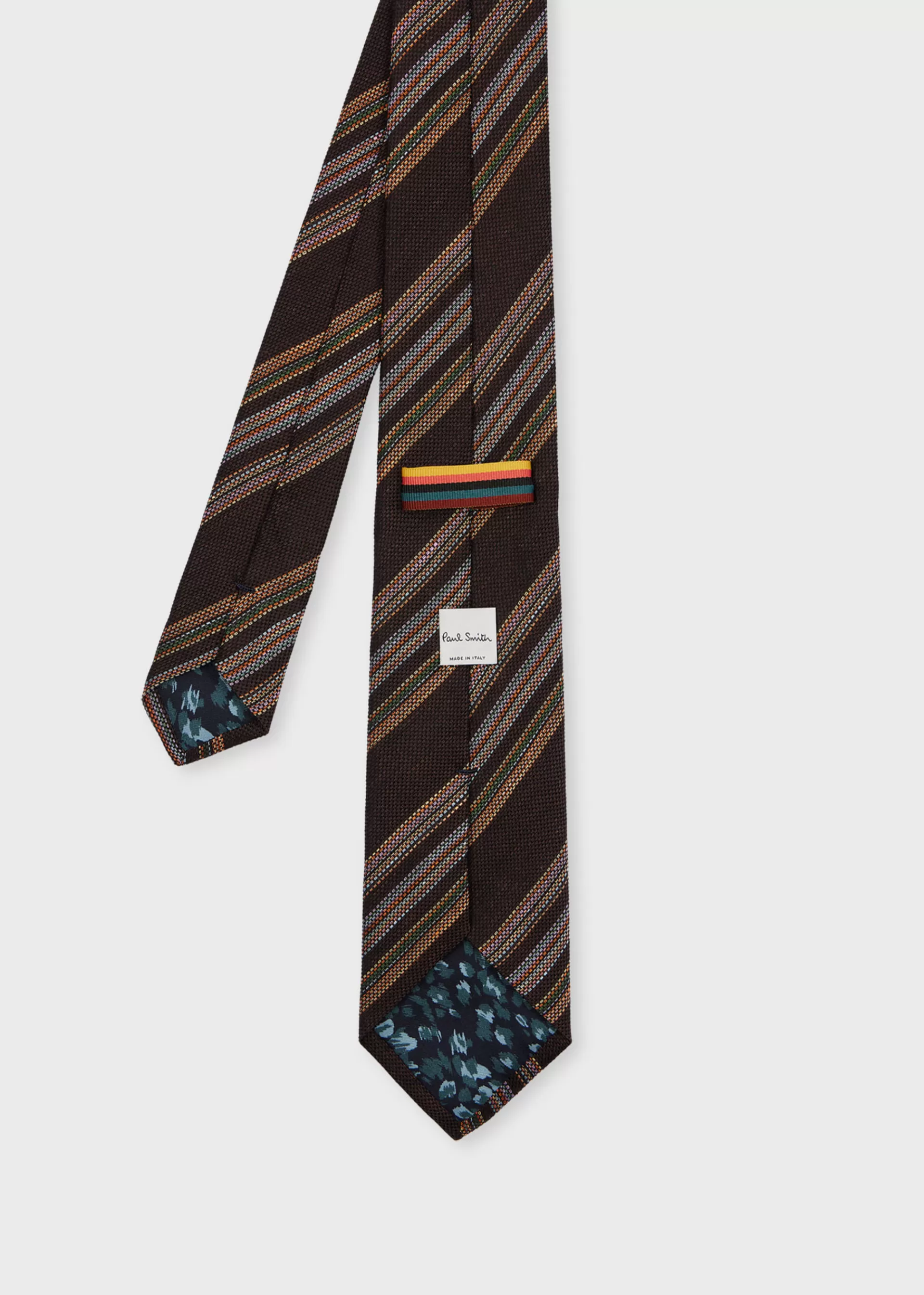 Linen-Silk Block Stripe Tie>Paul Smith Cheap