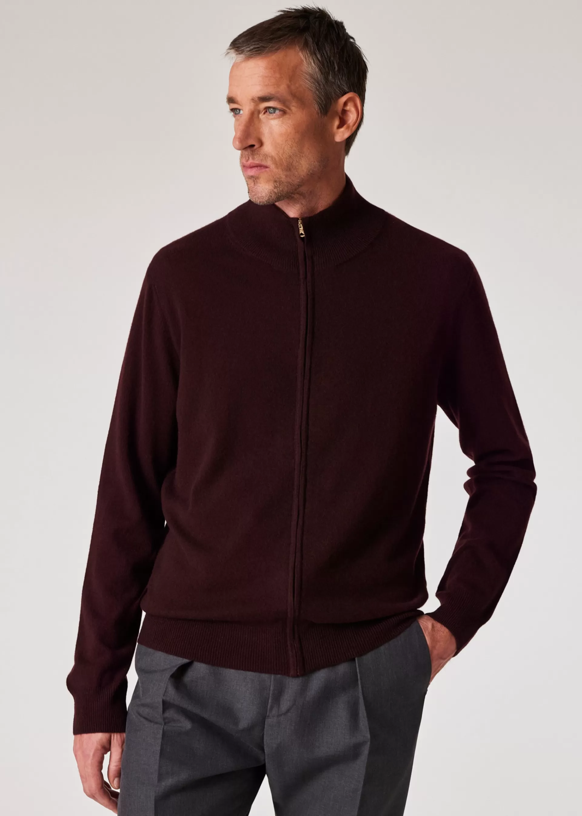 Cashmere Full-Zip Cardigan>Paul Smith Fashion