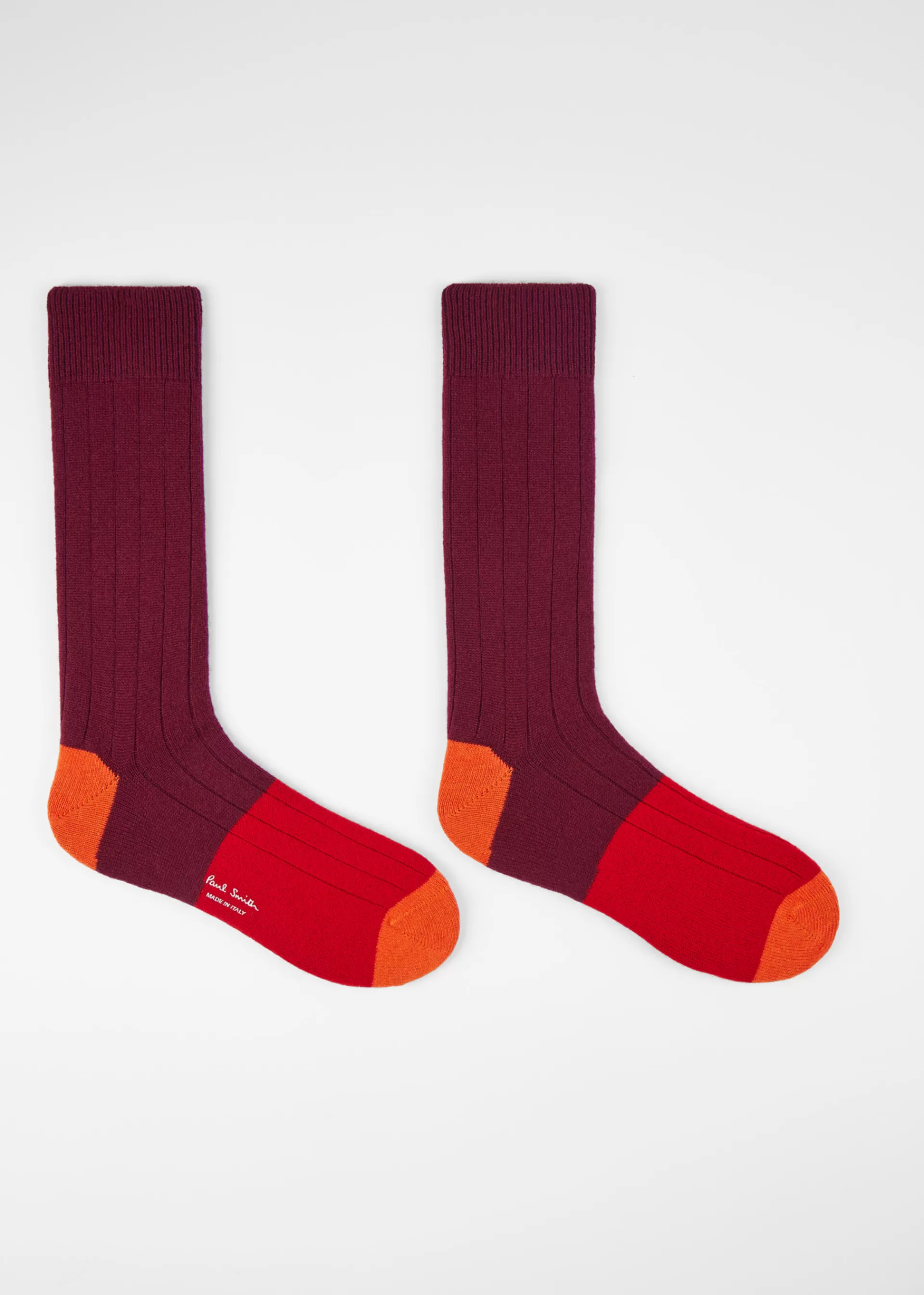 Cashmere-Blend Block Stripe Socks>Paul Smith Shop