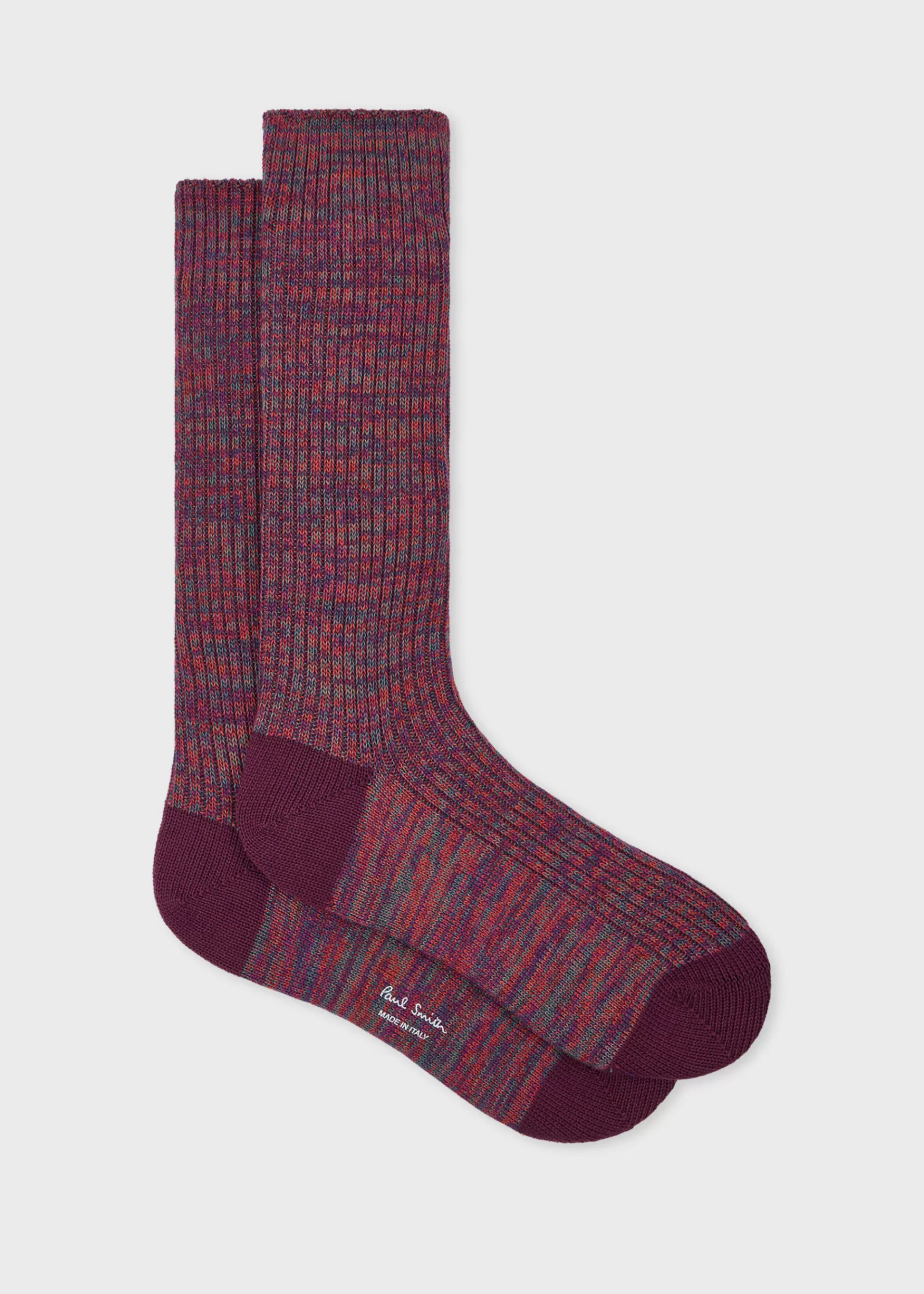 Chunky Marl Twist Cotton-Blend Socks>Paul Smith Store