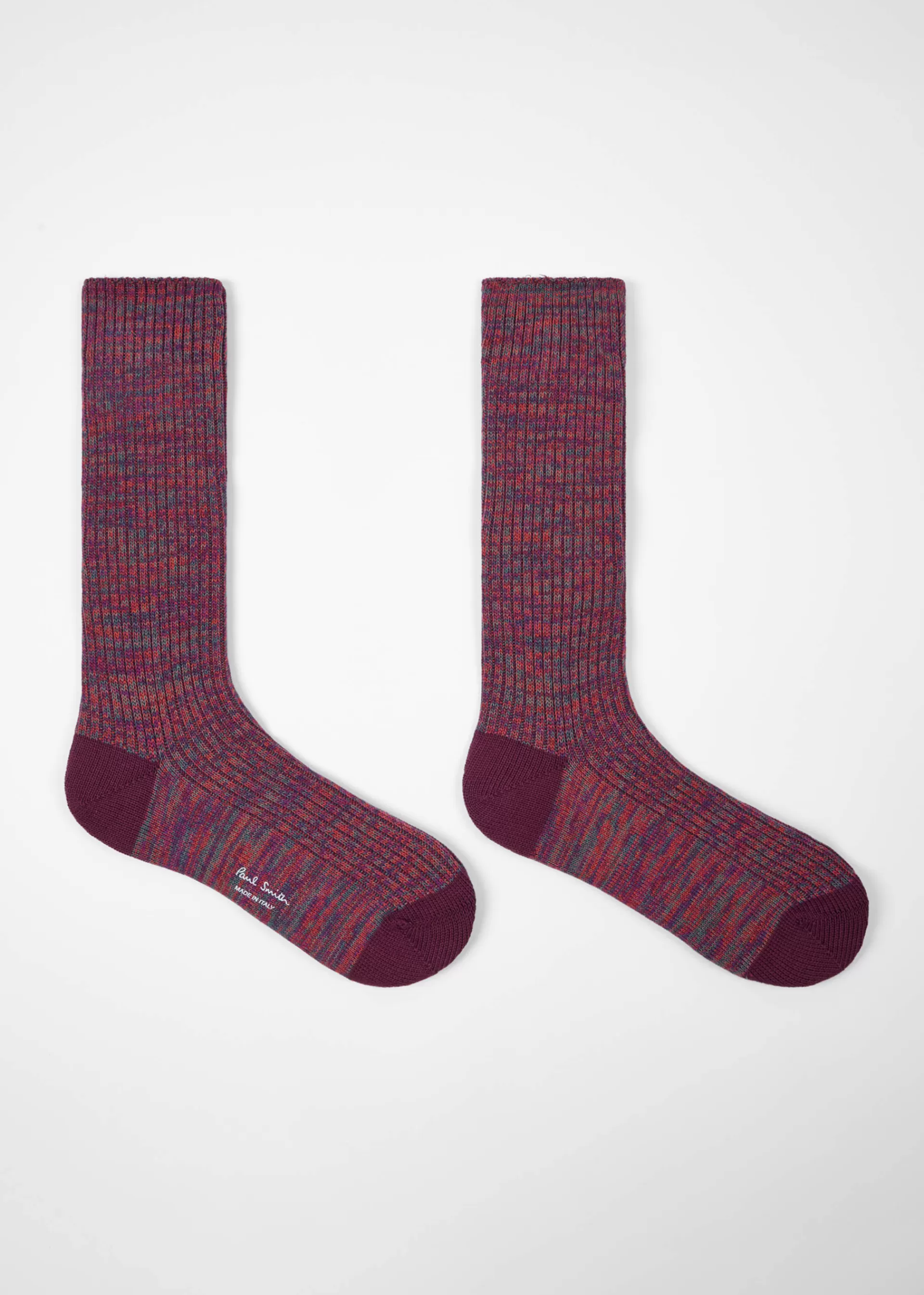 Chunky Marl Twist Cotton-Blend Socks>Paul Smith Store