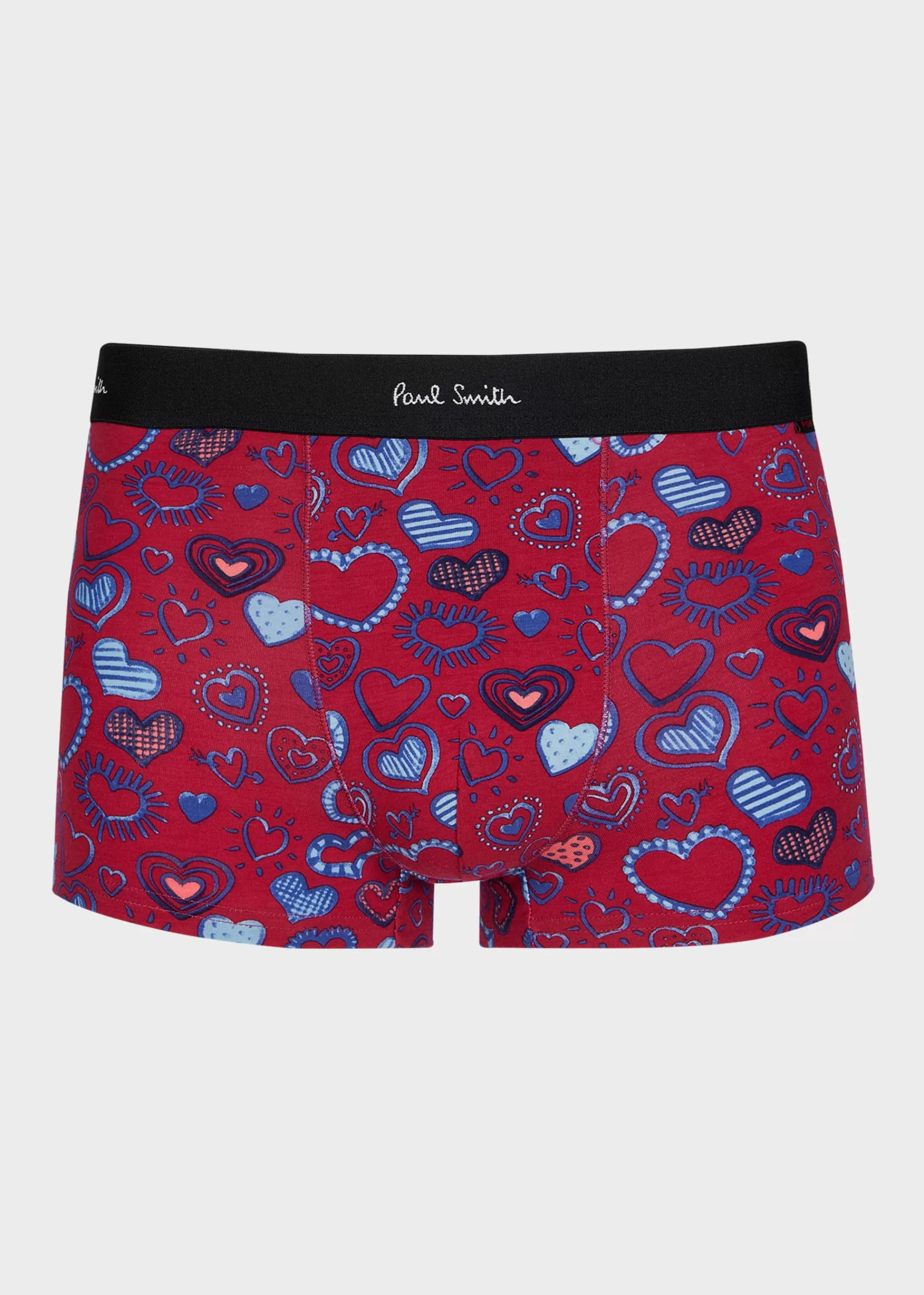 Burgundy 'Doodle Heart' Boxer Briefs>Paul Smith Flash Sale