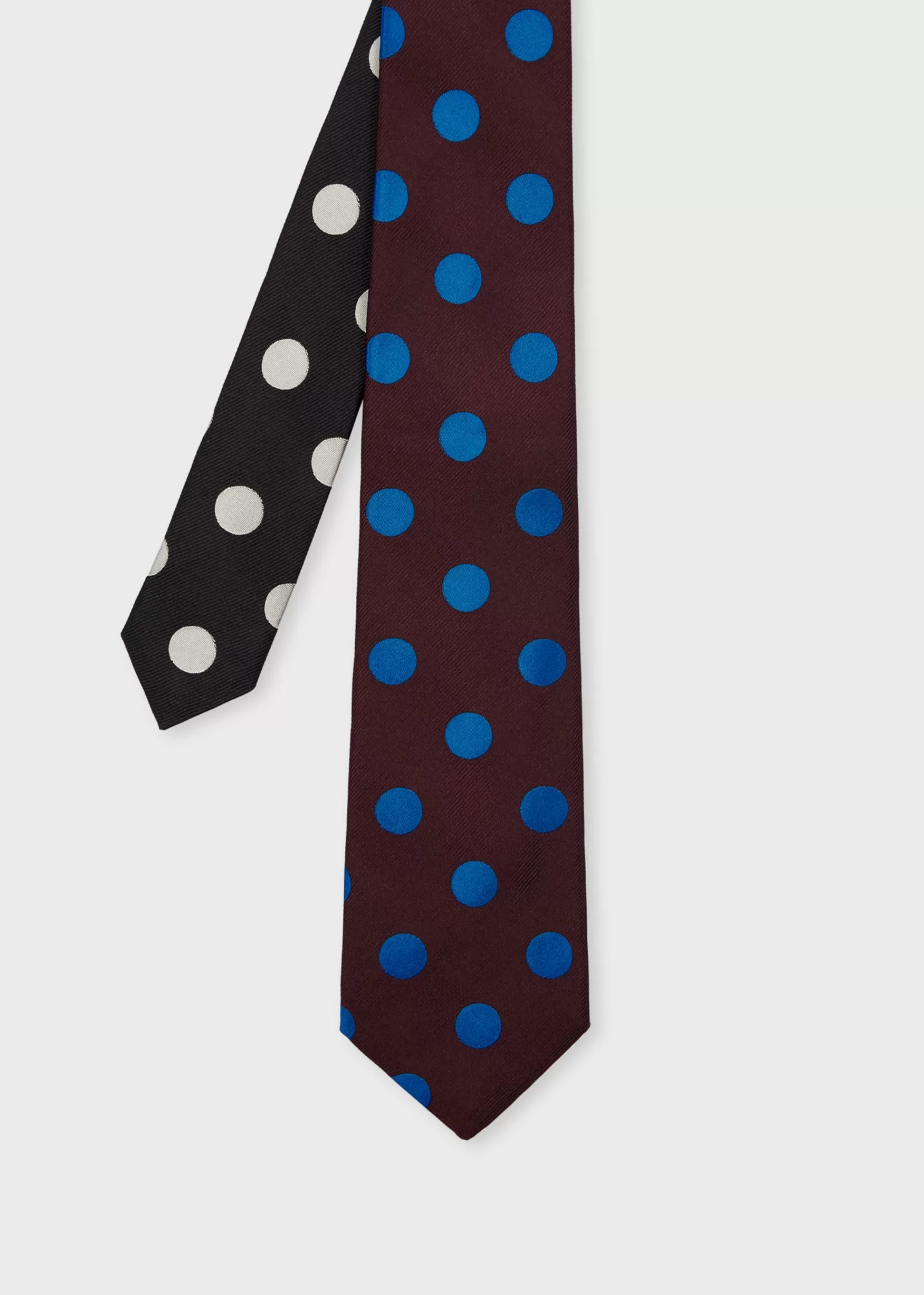 Silk Polka Dot Contrast Tie>Paul Smith Shop