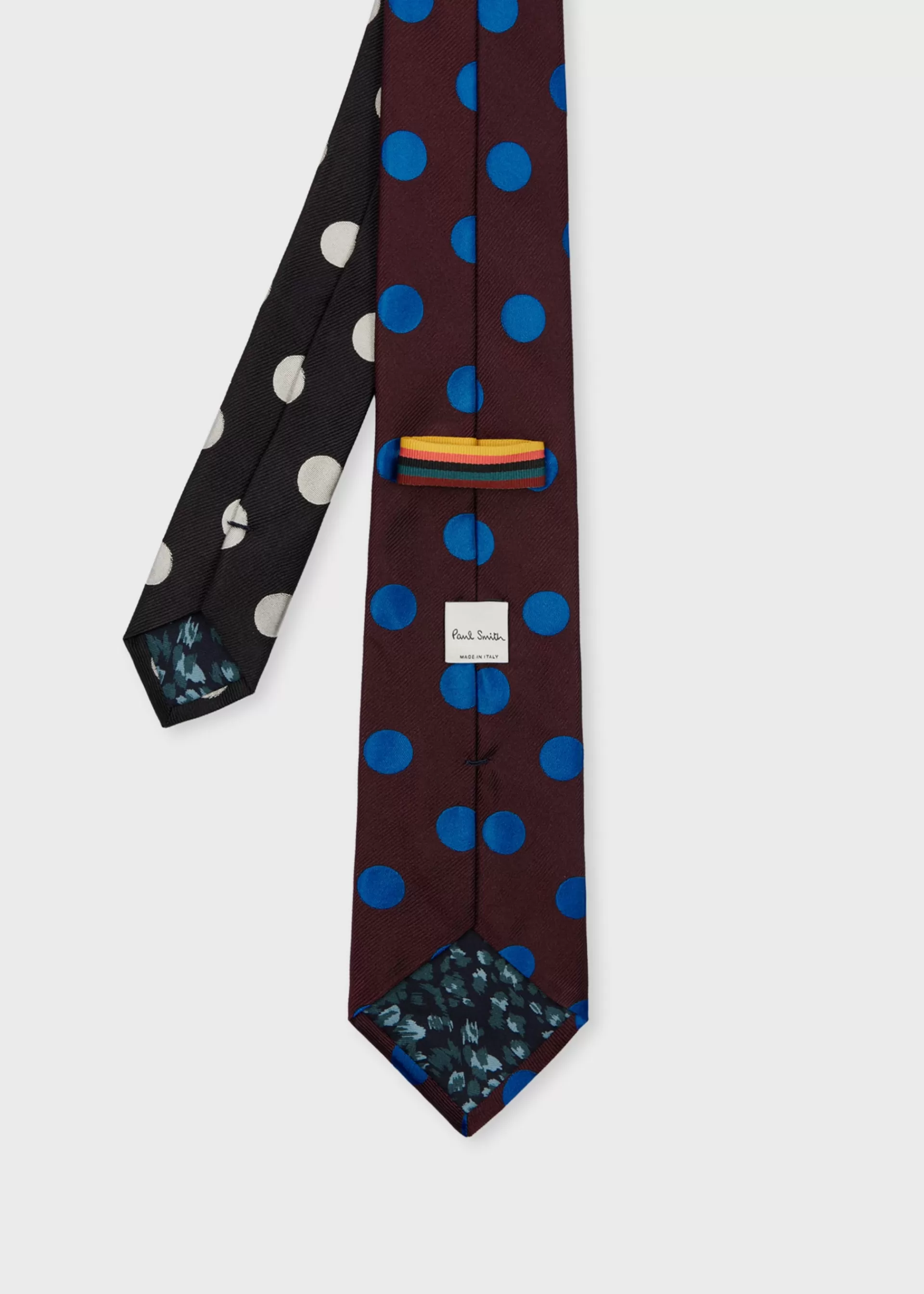 Silk Polka Dot Contrast Tie>Paul Smith Shop