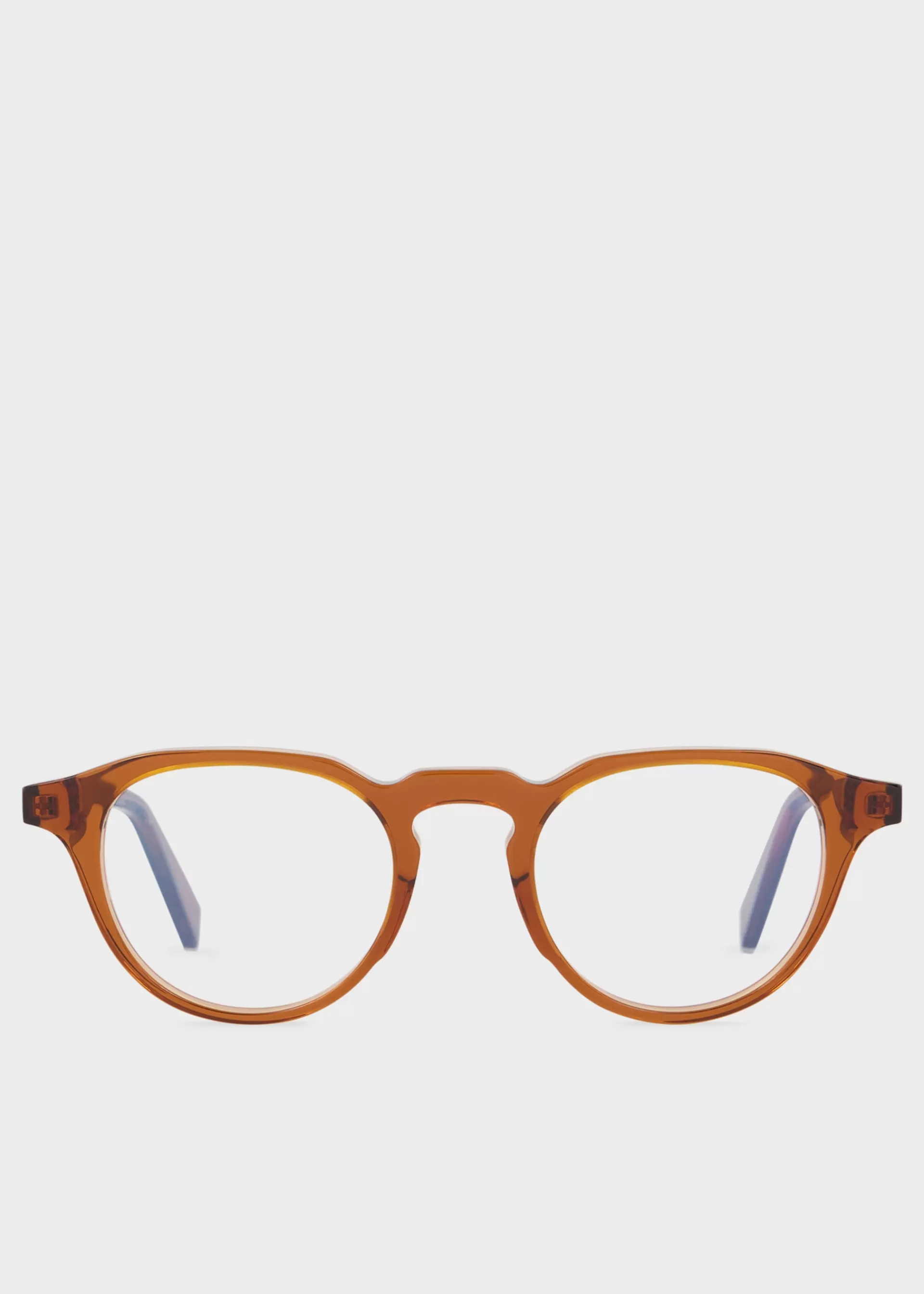 Caramel Brown 'Keyes' Spectacles with Clip-On Sun Lenses>Paul Smith Best