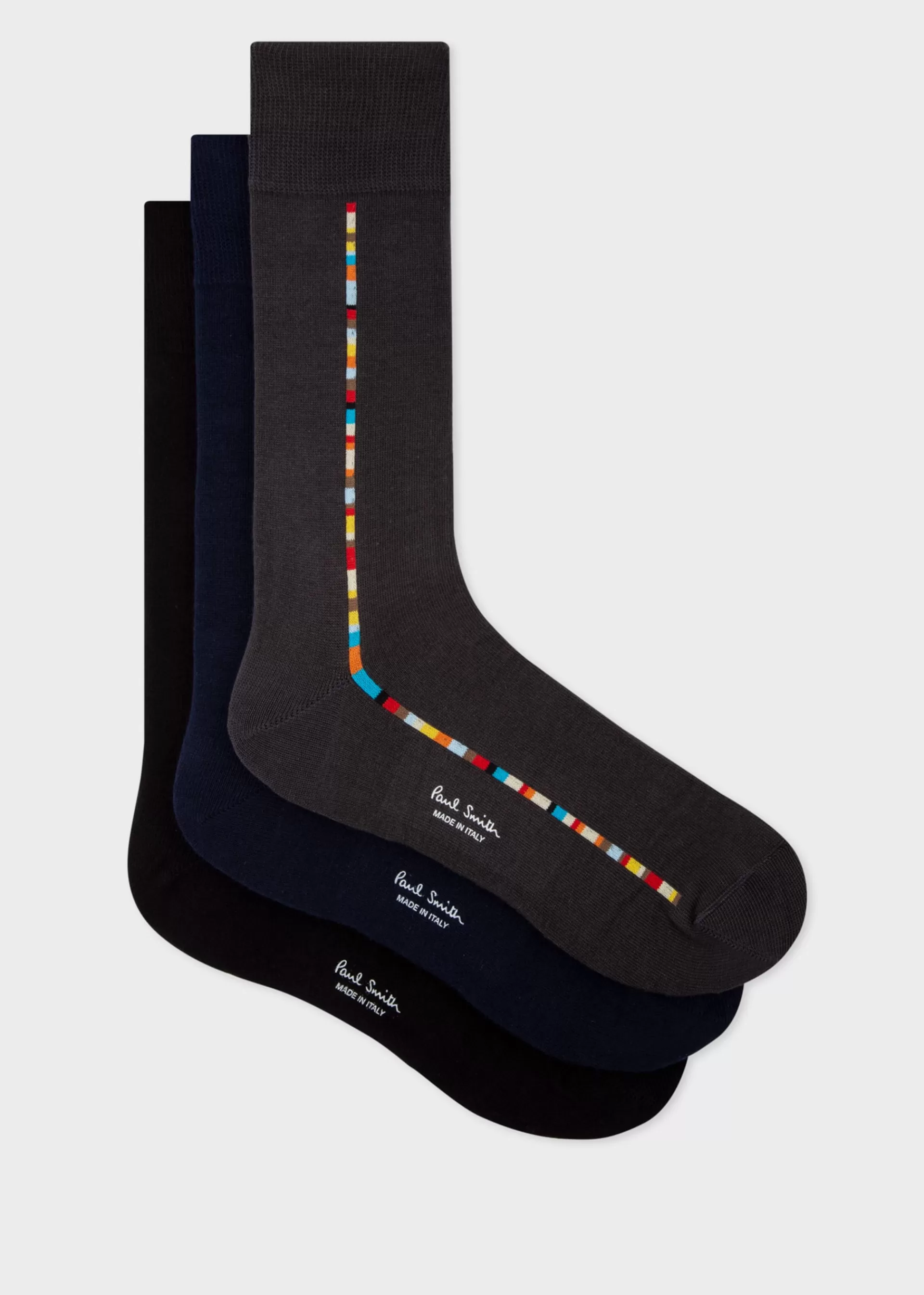 Central 'Signature Stripe' Socks Three Pack>Paul Smith New