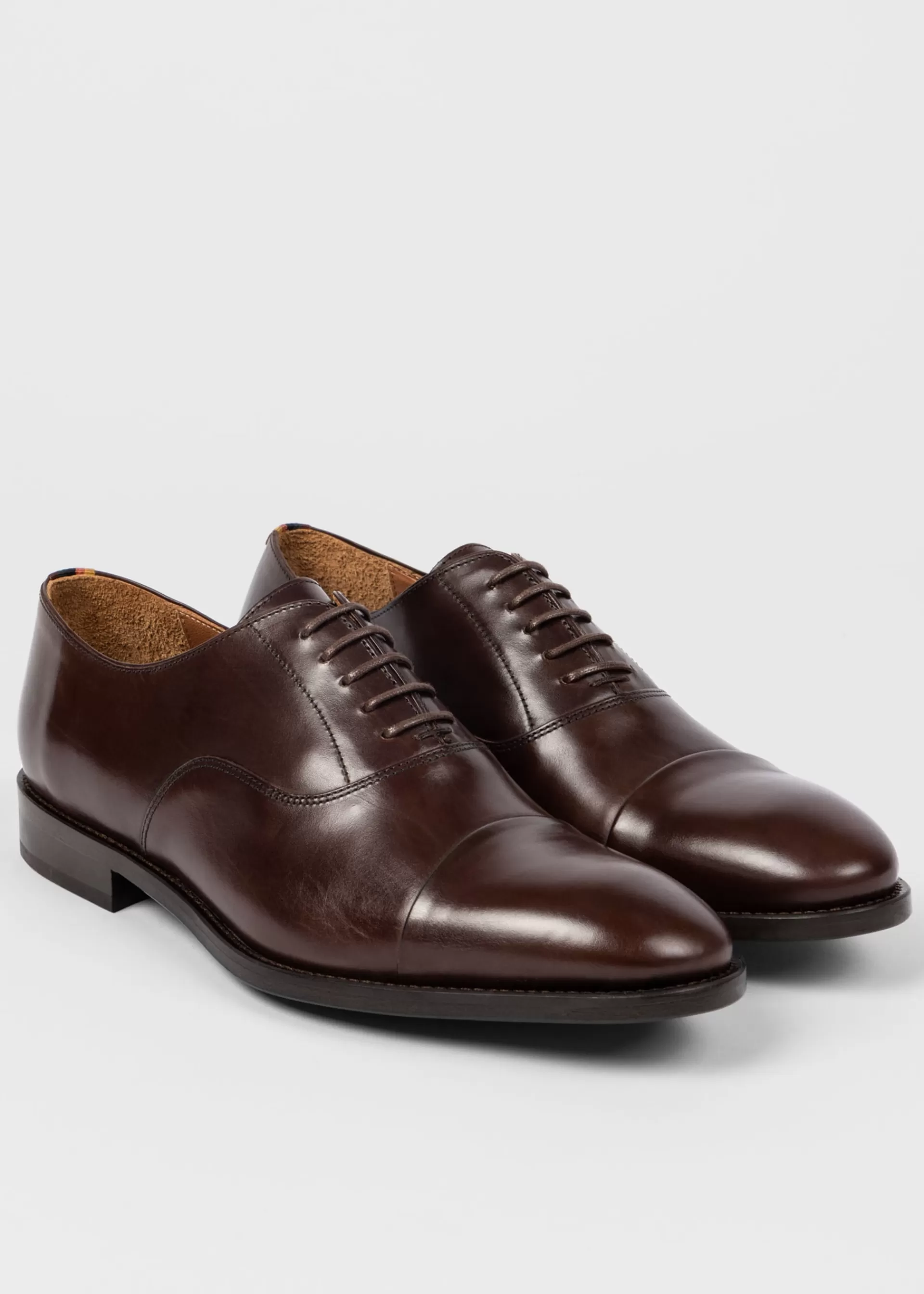 Chocolate Brown Leather 'Bari' Shoes>Paul Smith Cheap