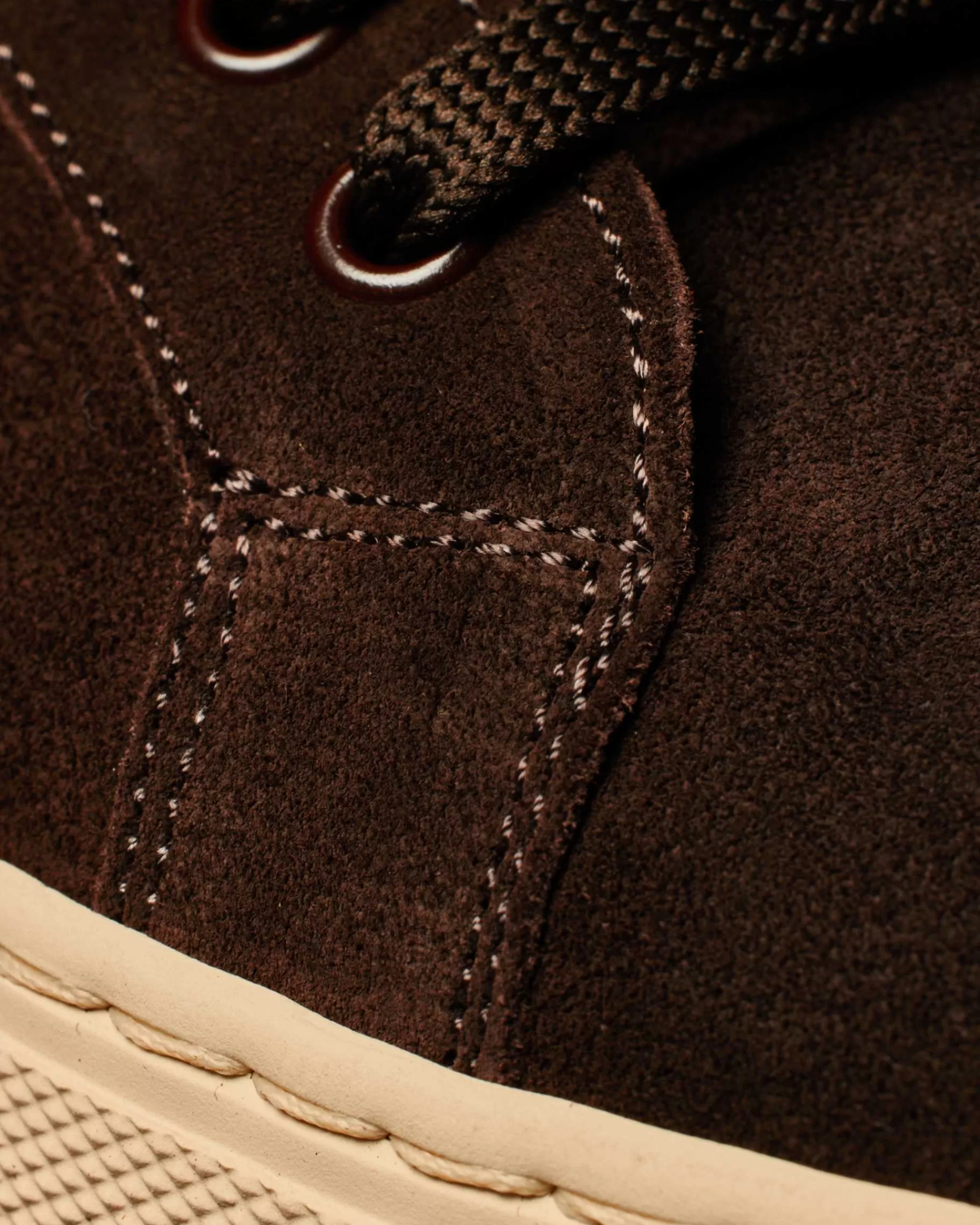 Chocolate Brown Suede 'Beck' Trainers With 'Signature Stripe' Heel Panels>Paul Smith New