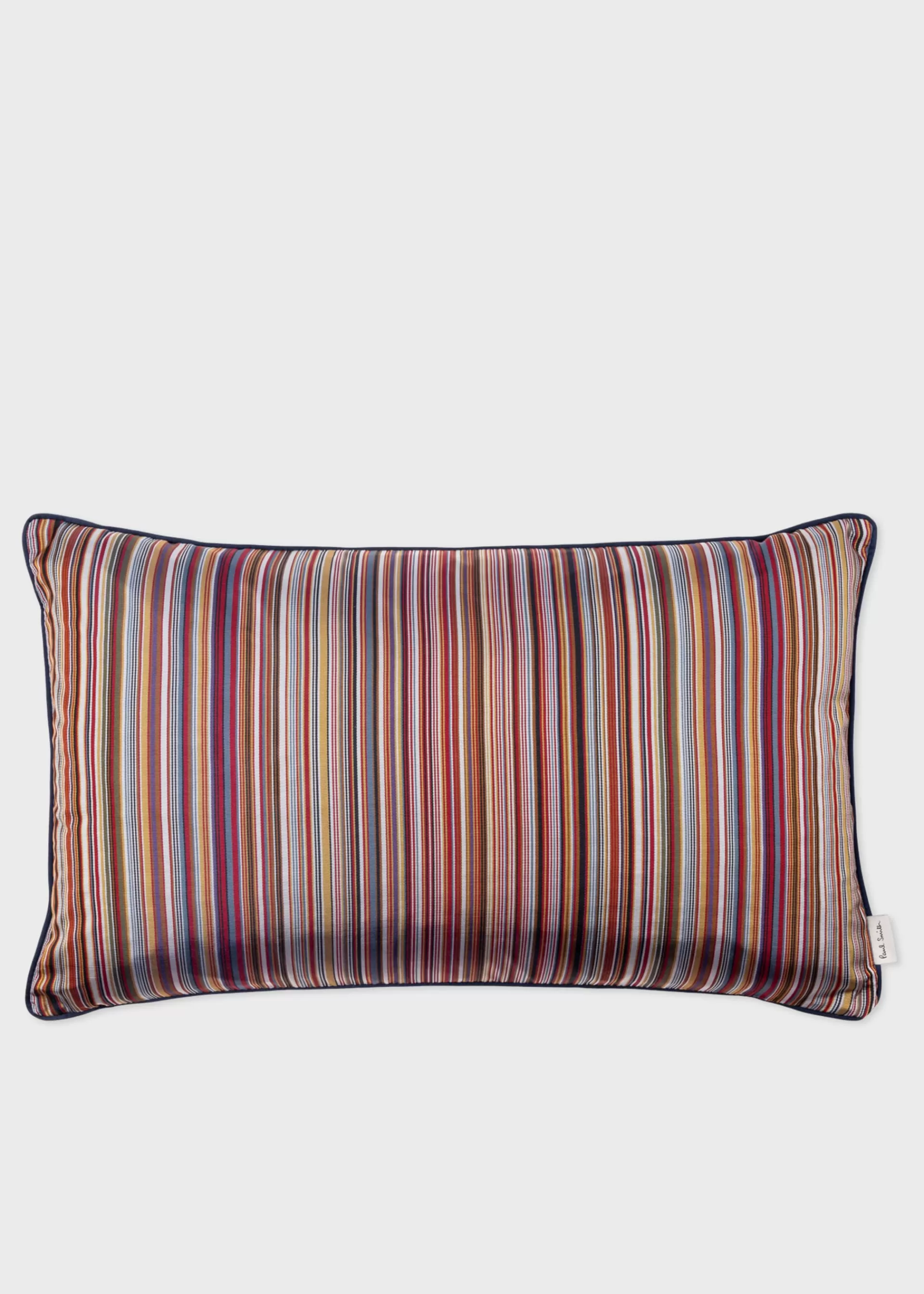 Classic 'Signature Stripe' Silk Bolster Cushion>Paul Smith Fashion